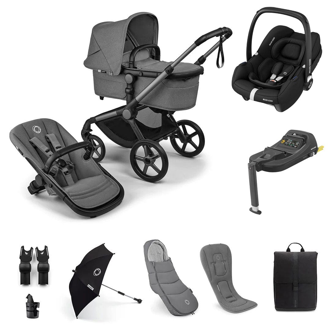 Bugaboo Fox 5 Renew Ultimate Maxi-Cosi Bundle in Moon Grey Travel Systems 18790-ULT-CAB-GRE 8717447391630