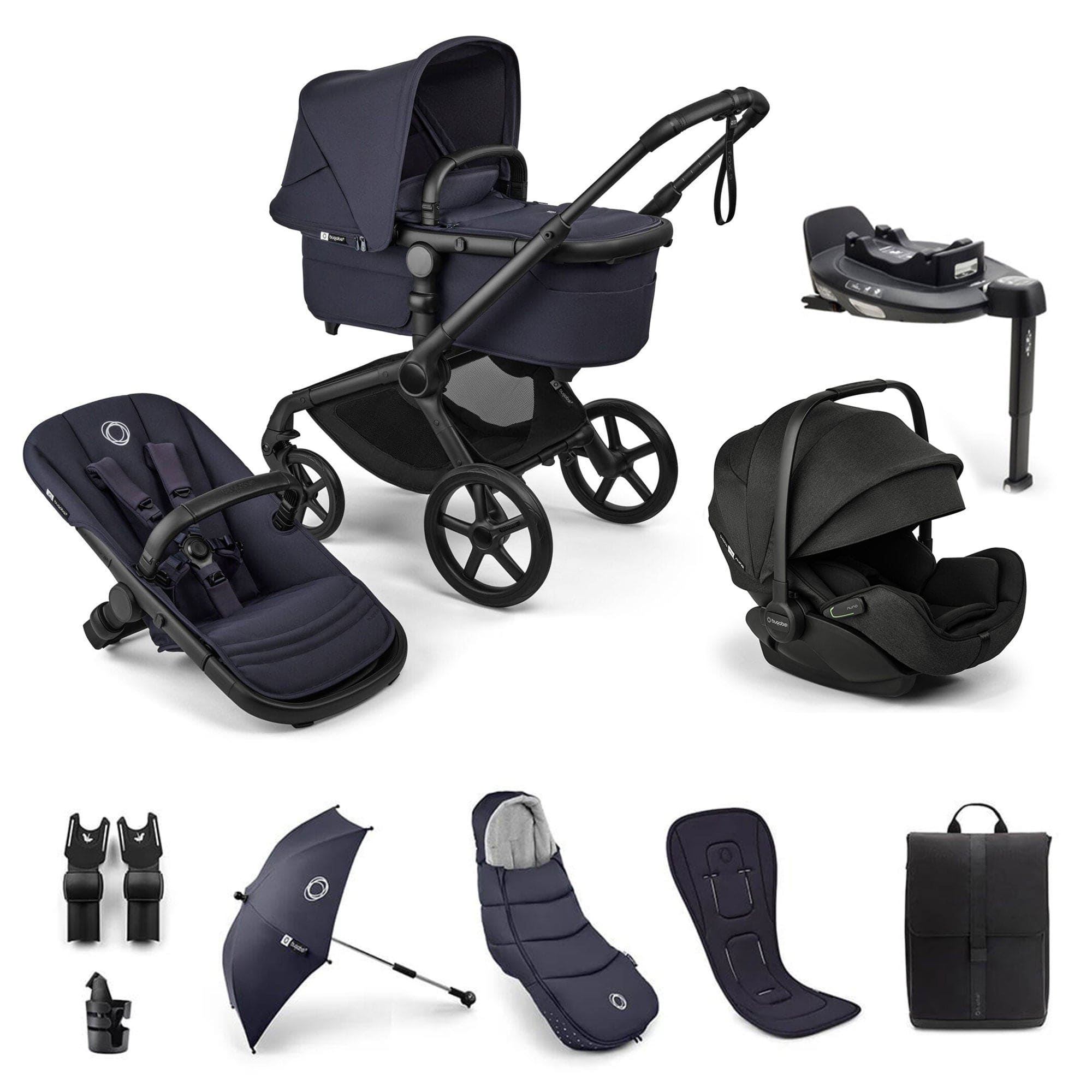Bugaboo Fox 5 Renew Ultimate Newborn Bundle in Deep Indigo Travel Systems 18775-ULT-NEW-IND 8717447288718