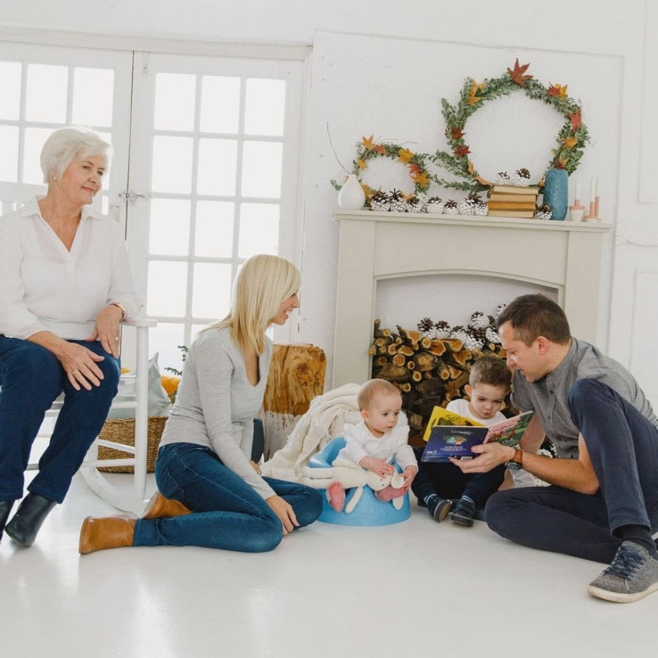 Bumbo Floor Seat in Powder Blue Low Chairs & Booster Seats BBBUMBO8329 6009662502505
