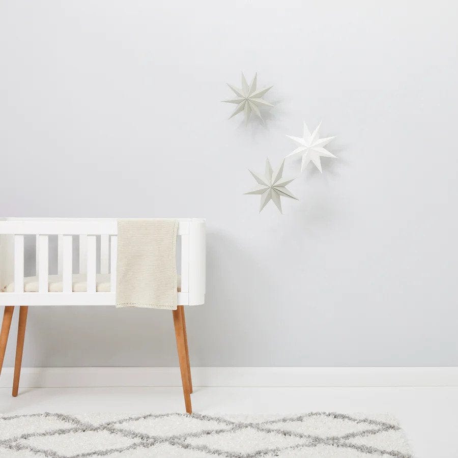 Little Green Sheep Organic Cellular Blanket in Linen Cot & Cot Bed Blankets BD026A 5060157947875