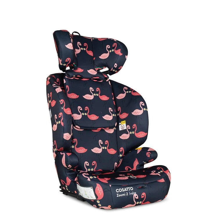 Cosatto Zoomi 2 i-Size Group 123 Car Seat in Pretty Flamingo Toddler Car Seats CT5637 5021645070727