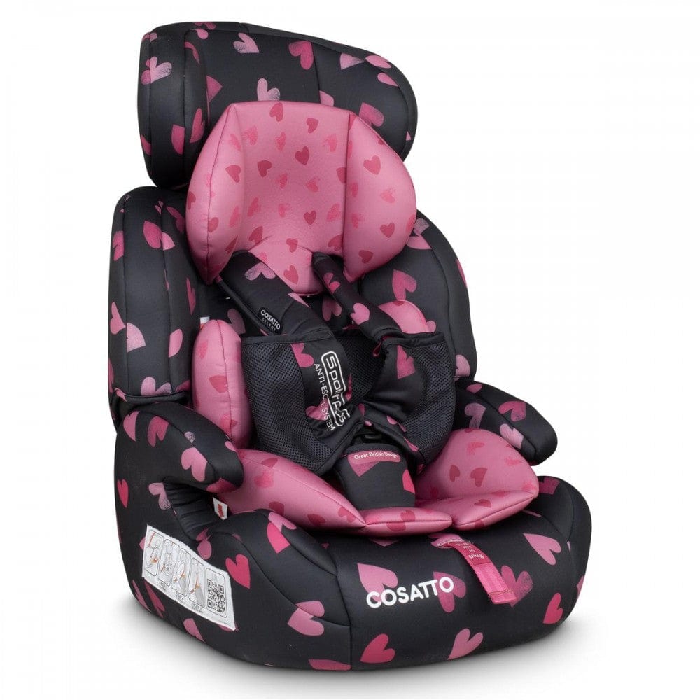 Cosatto Zoomi Car Seat Charcoal Lighthearted Toddler Car Seats CT5906 5021645073414