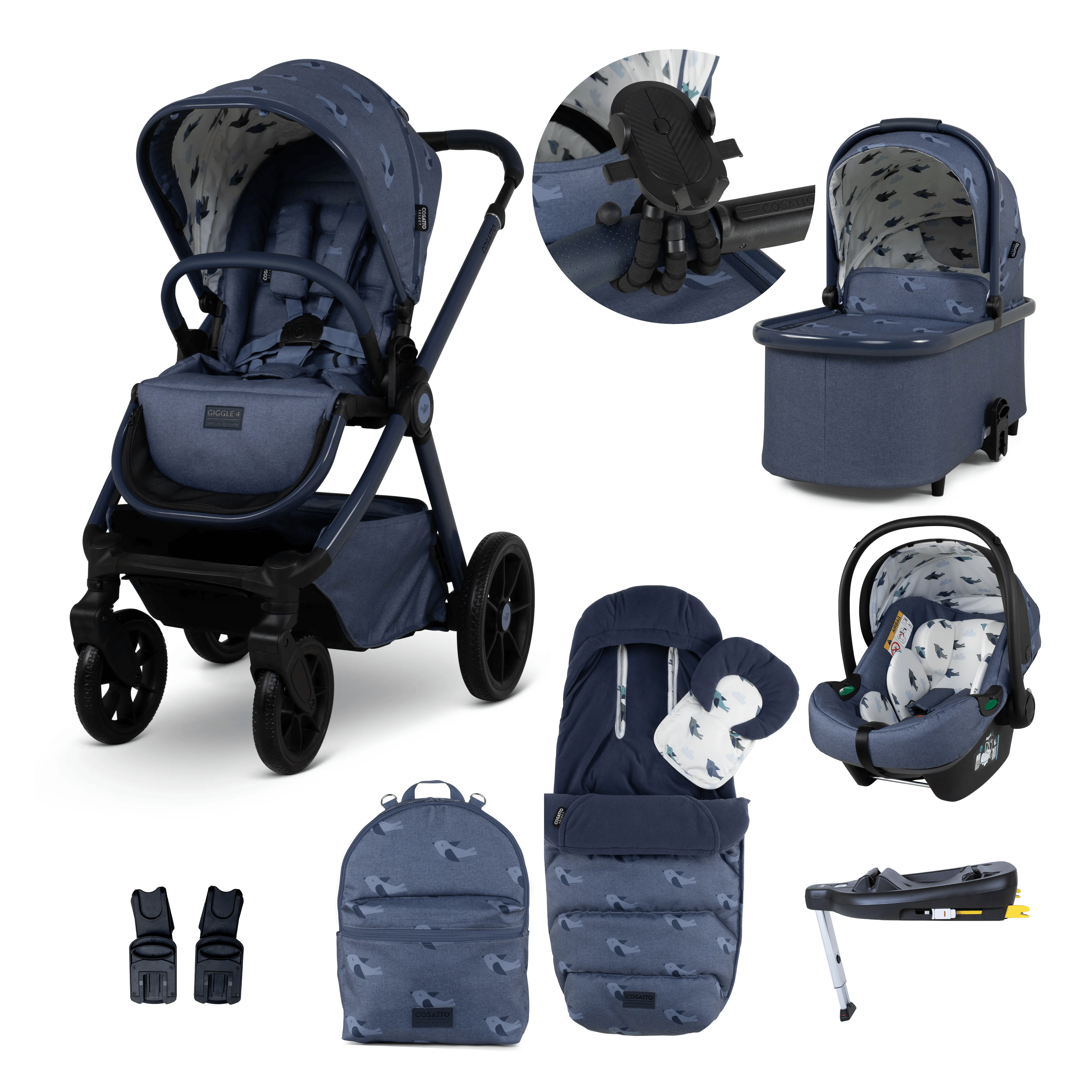 Cosatto Giggle 4 Everything Bundle - Special Edition Sky Lark Travel Systems CT6104 5021645075395