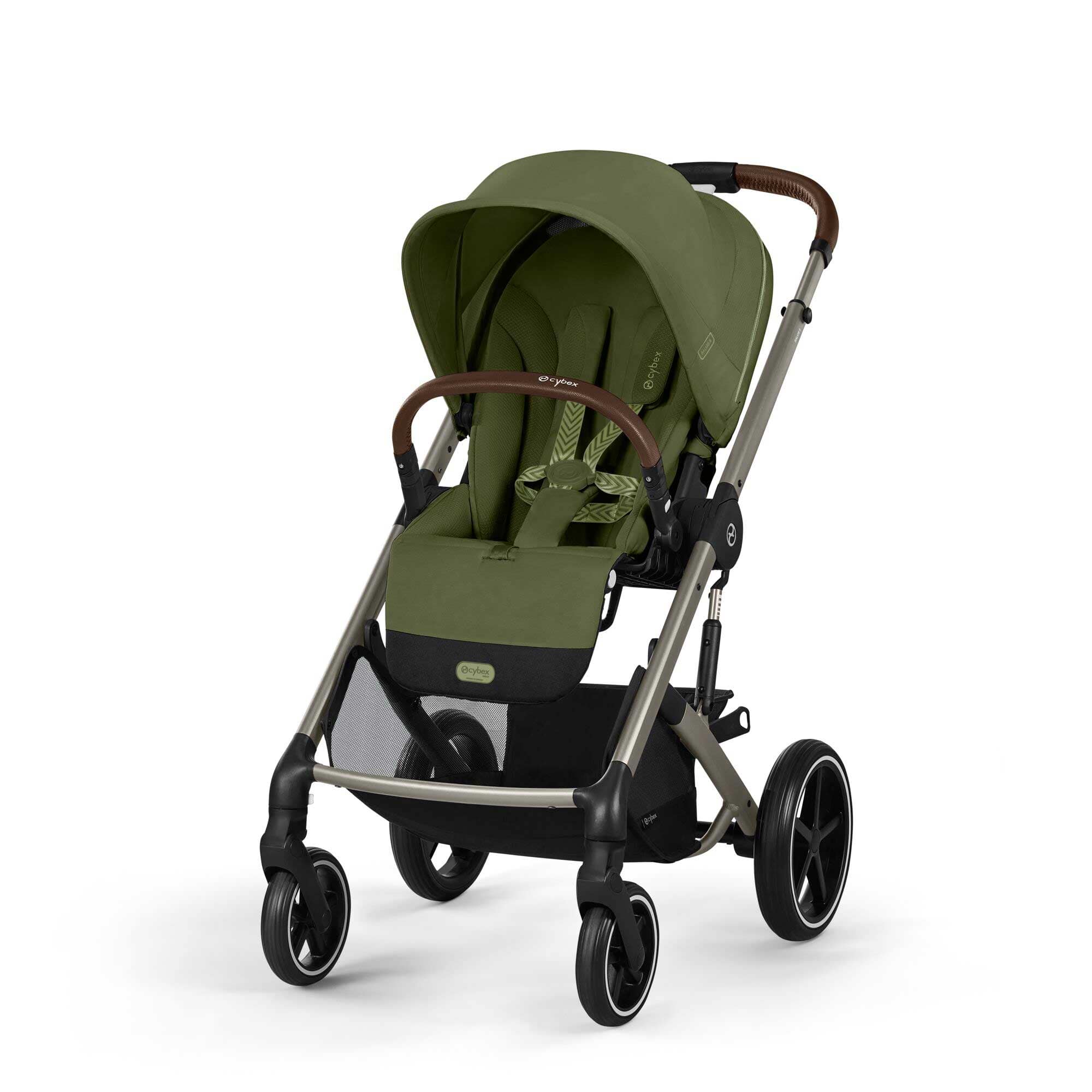 Cybex Balios S Lux Essential Bundle in Taupe/Moss Green Baby Prams