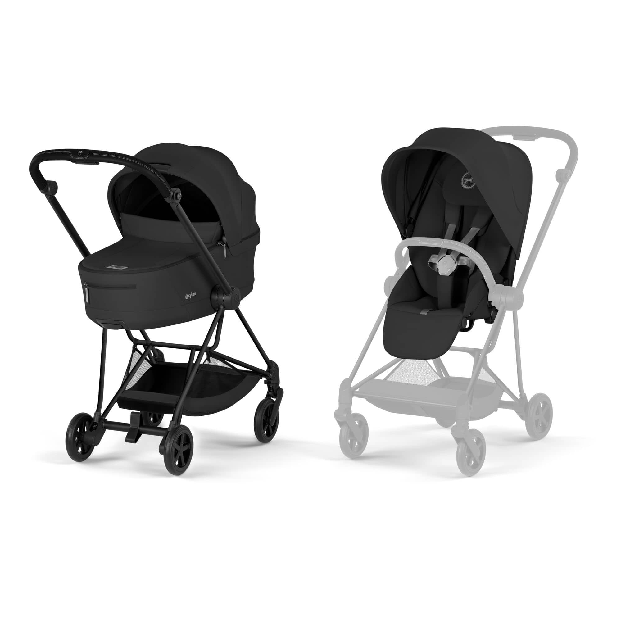 Cybex Mios Pushchair Set - Comfort Collection in Sepia Black Baby Prams 526000099 4063846549757