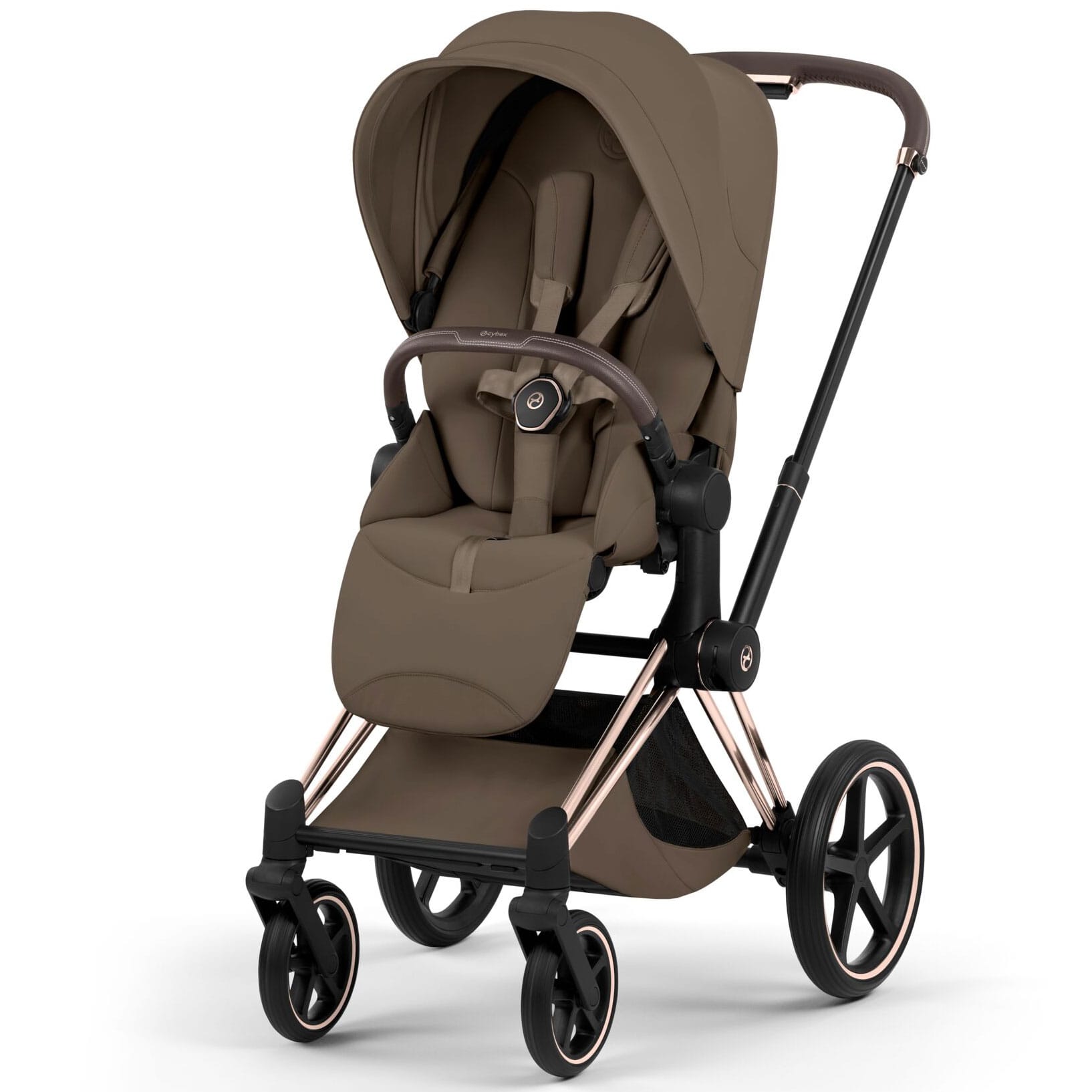 Cybex Priam Pushchair Set - Style Collection in Coconut Brown Baby Prams