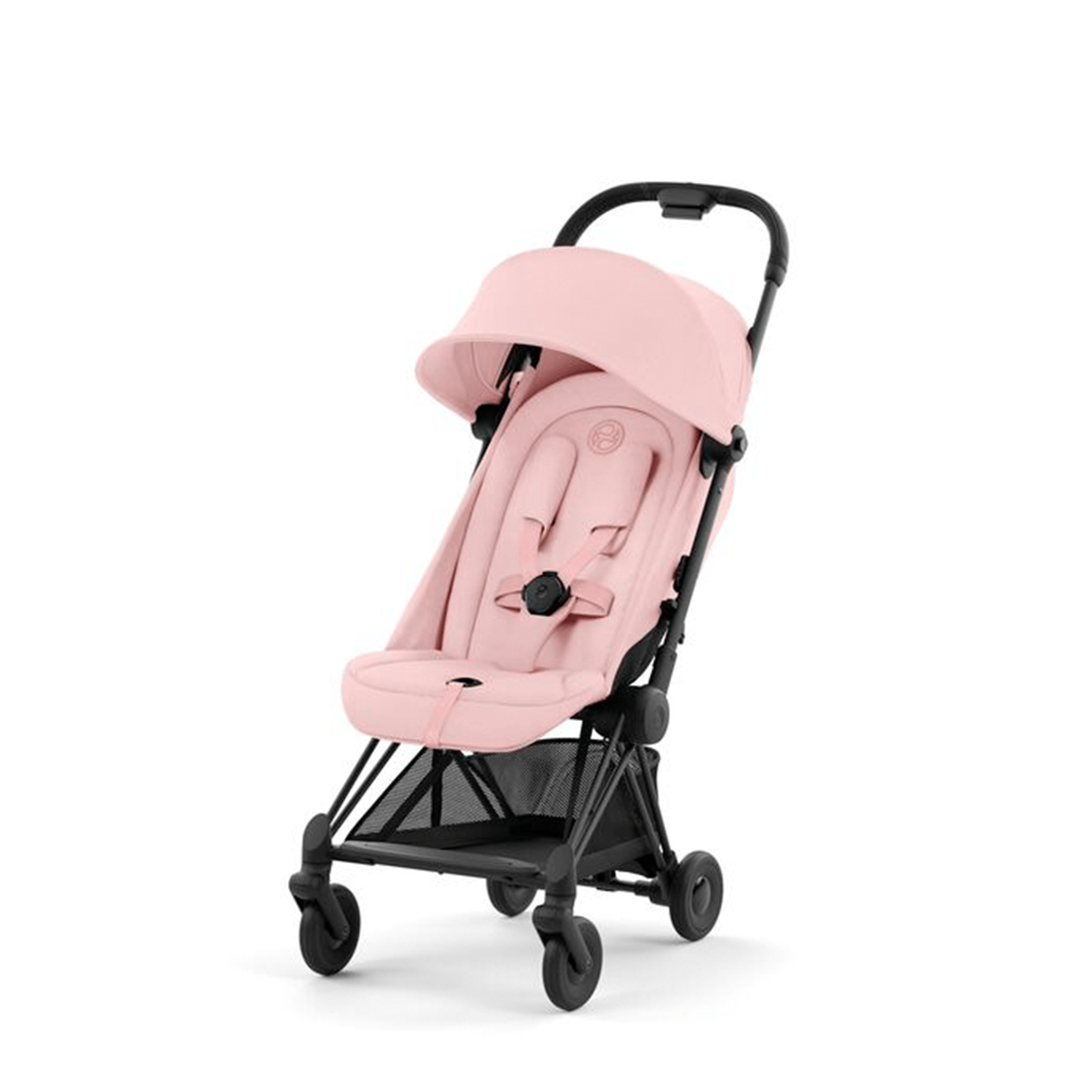 Cybex COYA in Matt Black Peach Pink Pushchairs & Buggies 522004347 4063846387229