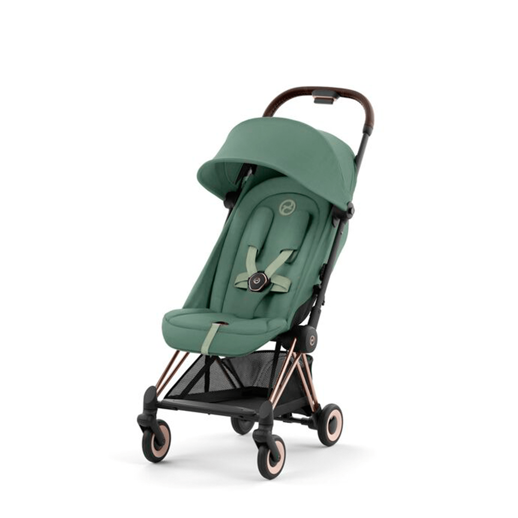 Cybex COYA in Rose Gold Leaf Green Pushchairs & Buggies 522004287 4063846386741