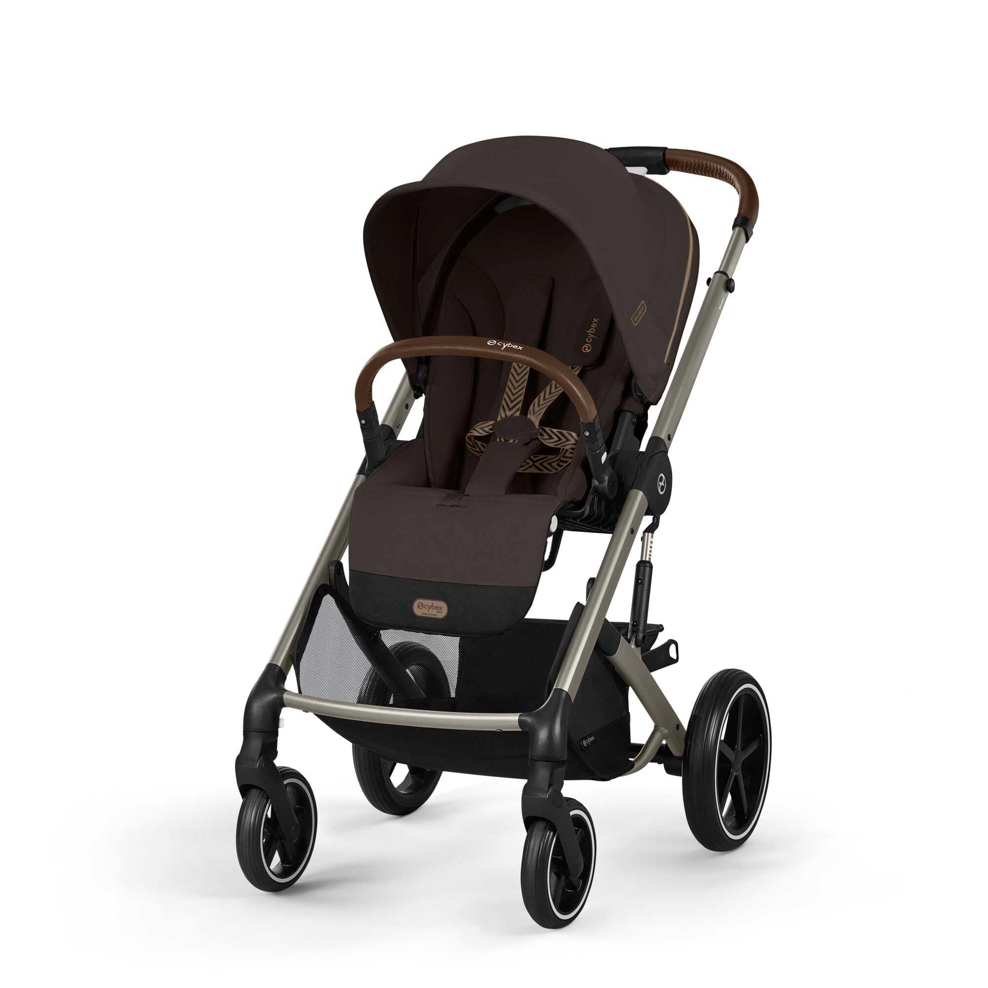 Cybex Balios S Lux Luxury Bundle in Taupe/Chocolate Brown Travel Systems