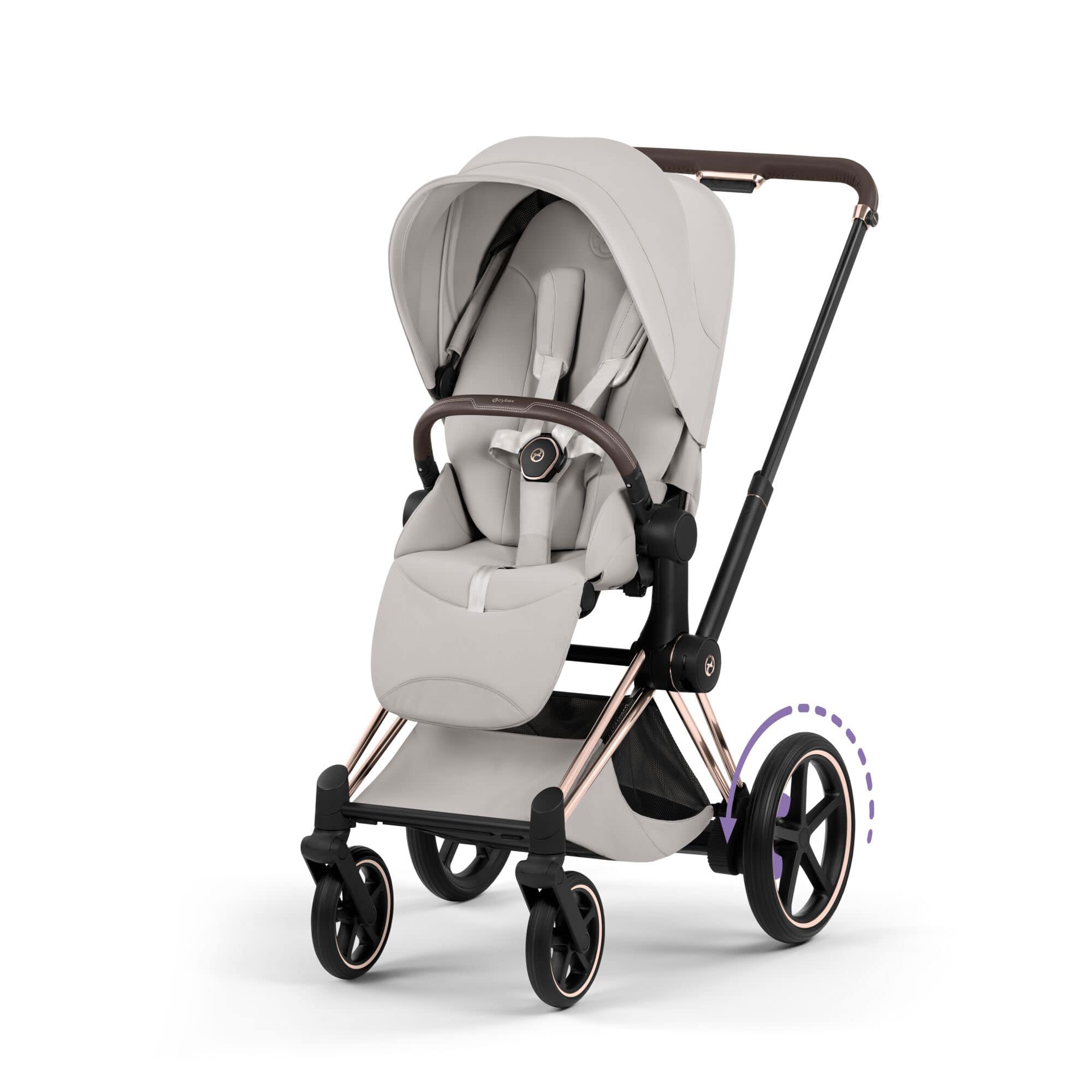 Cybex ePriam Ultimate Accessory Bundle - Style Collection in City Grey Travel Systems
