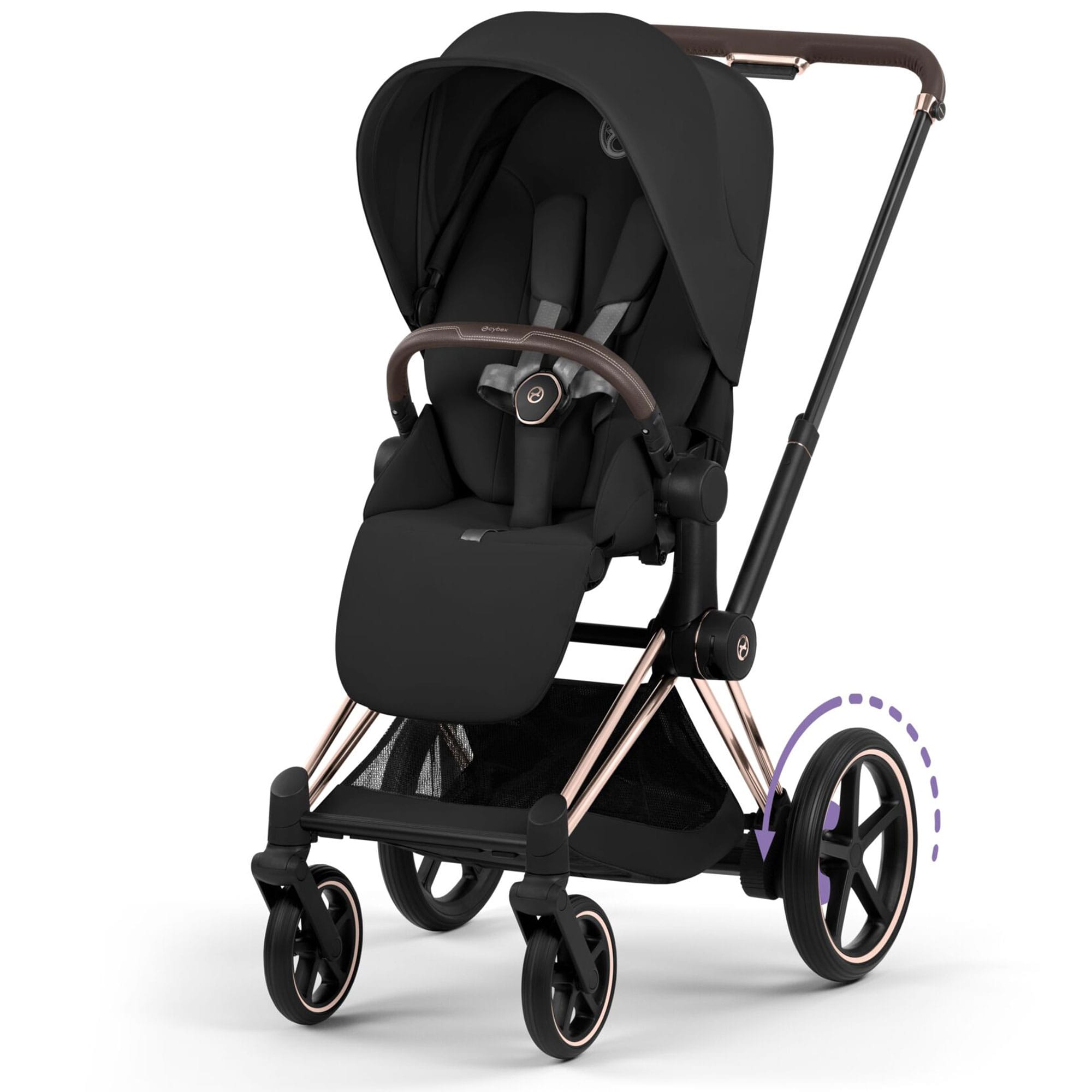 Cybex ePriam Ultimate Bundle - Comfort Collection in Sepia Black Travel Systems