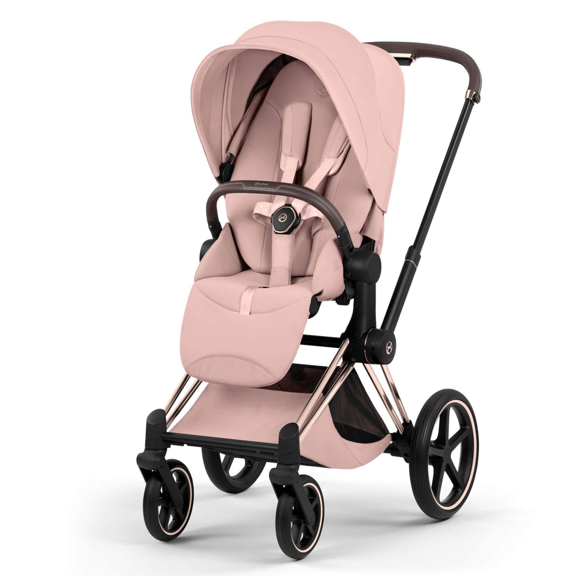 Cybex Priam Ultimate Bundle - Style Collection in Peach Pink Travel Systems