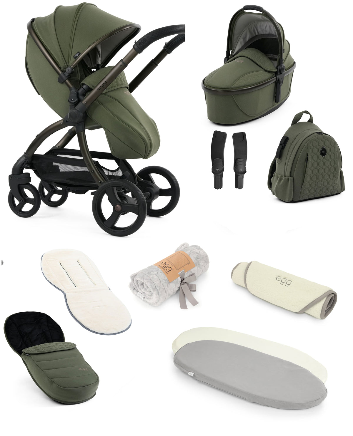 egg3 Snuggle Package in Sage Baby Prams 20866-SNUG-SAG 5061058983917