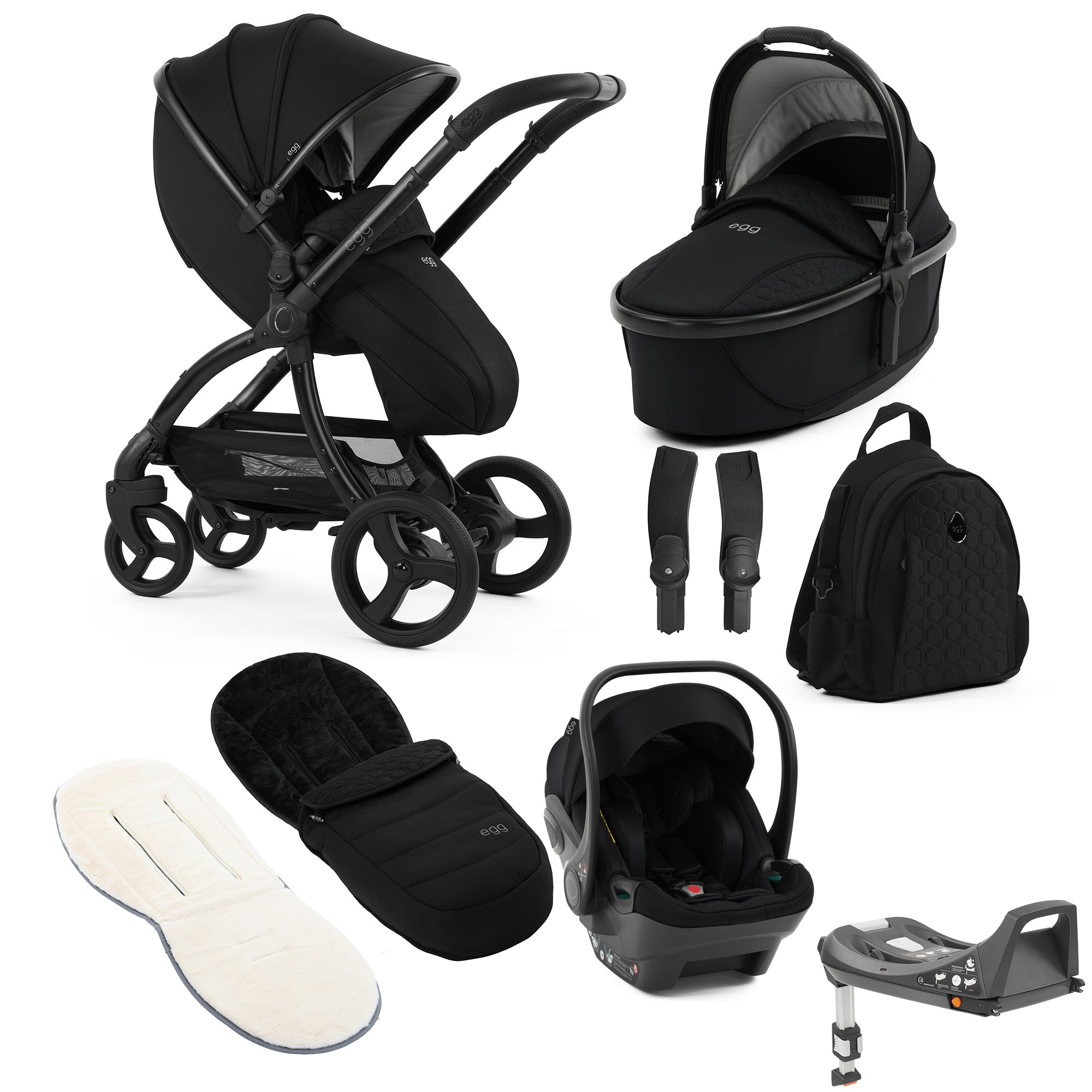 egg3 Luxury Travel System Bundle in Panther