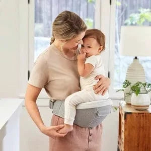 Ergobaby Alta 2-in-1 Hip Seat & Carrier in Pearl Grey Baby Carriers BCHIPSFMGRY 1220000205420