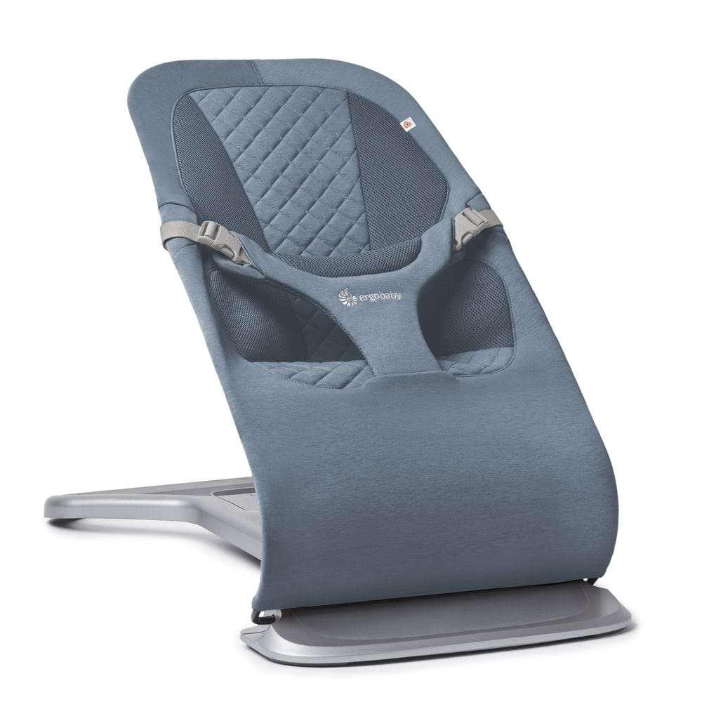 ErgoBaby Evolve Bouncer in Oxford Blue Rocking Bouncing Cradles EVLBNCOXBLUUK 1220000209466