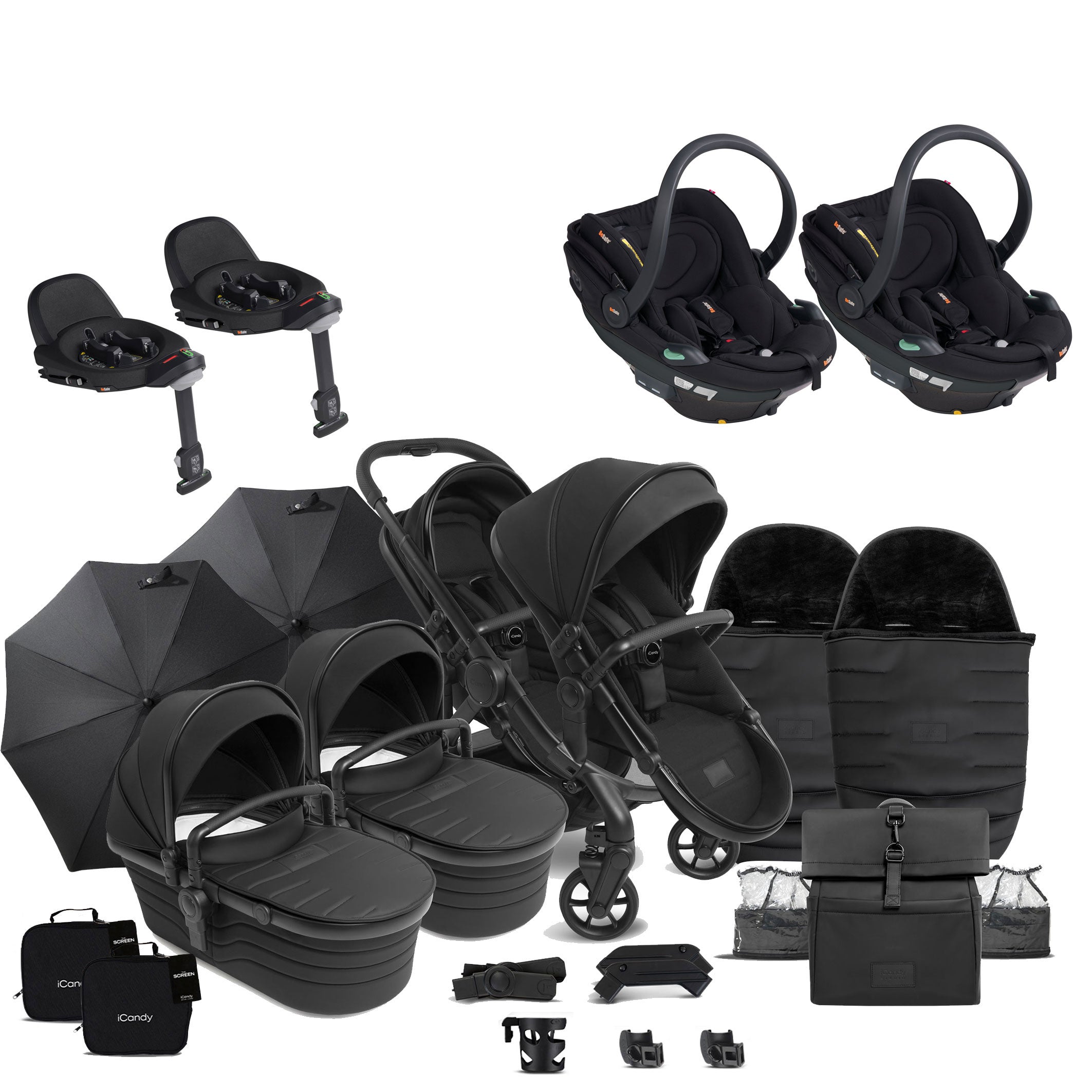 iCandy Peach 7 Studio Twin Complete BeSafe Bundle in Zenith