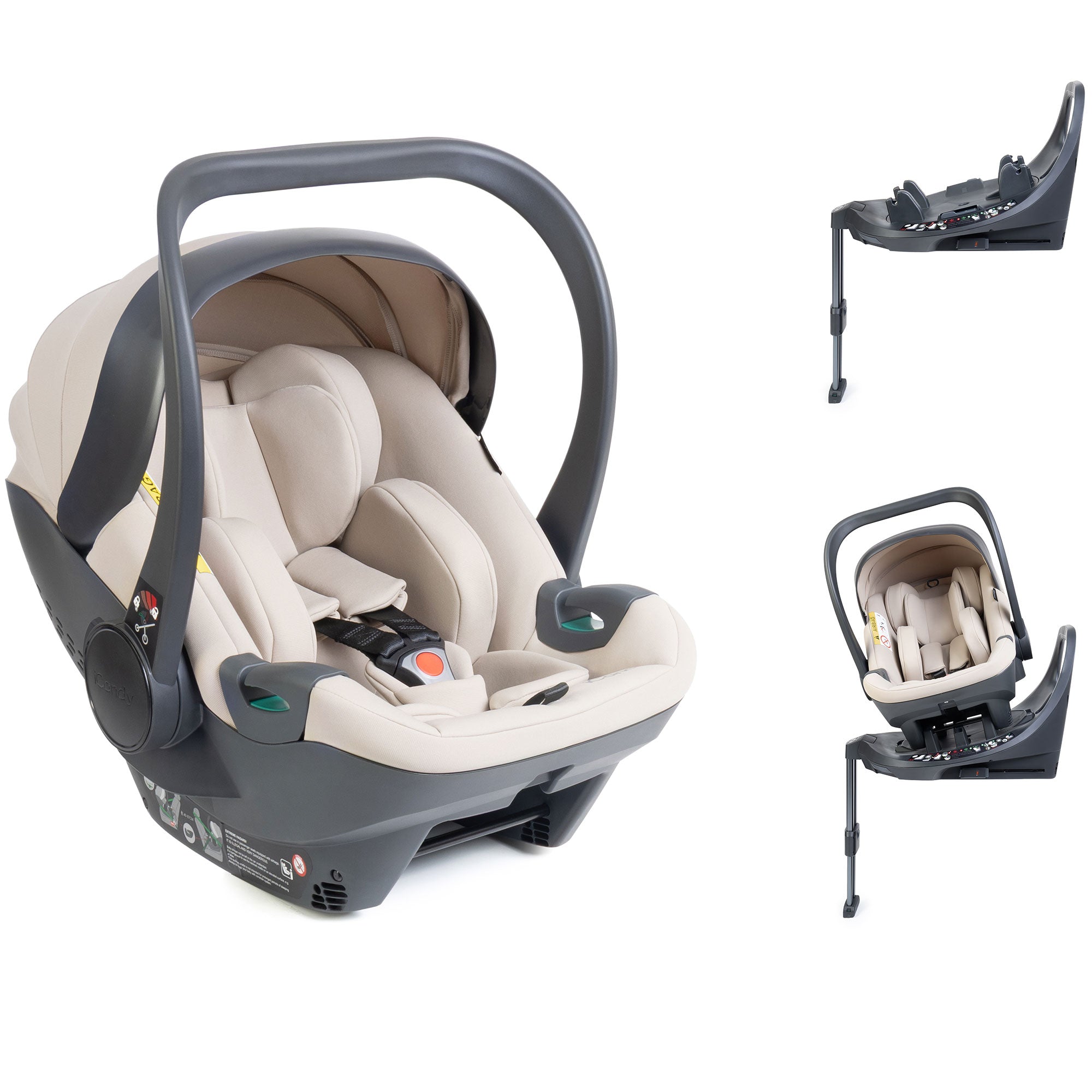iCandy Cocoon 360 Infant Carrier & Base in Sandstone