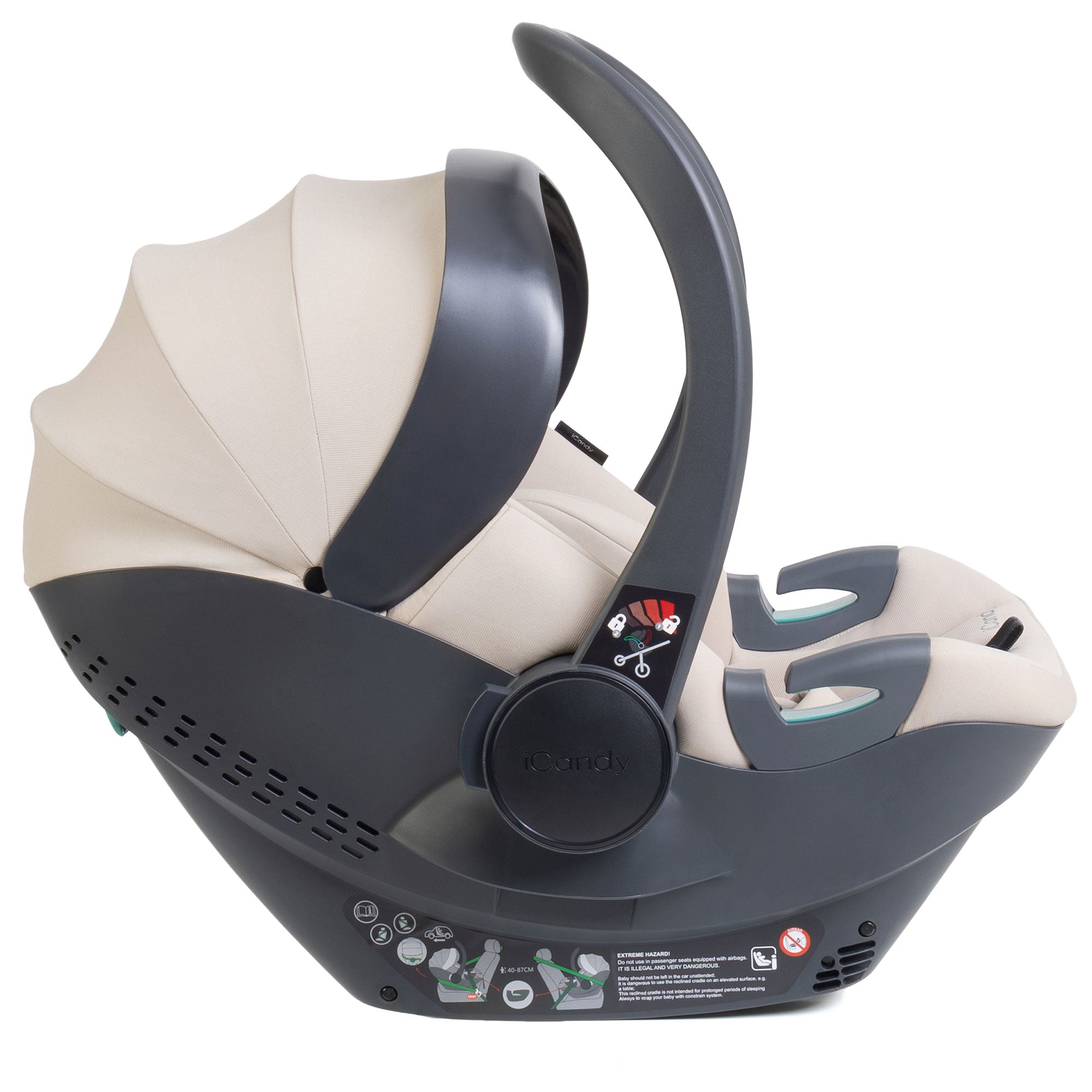 iCandy Cocoon 360 Infant Carrier & Base in Sandstone