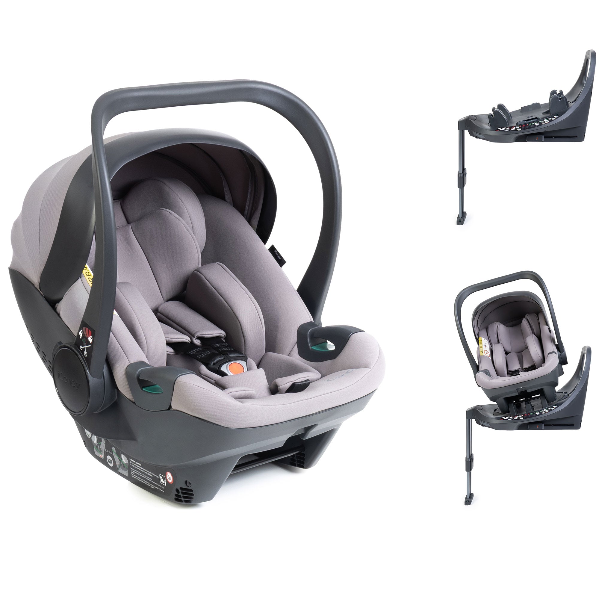iCandy Cocoon 360 Infant Carrier & Base in Storm Grey