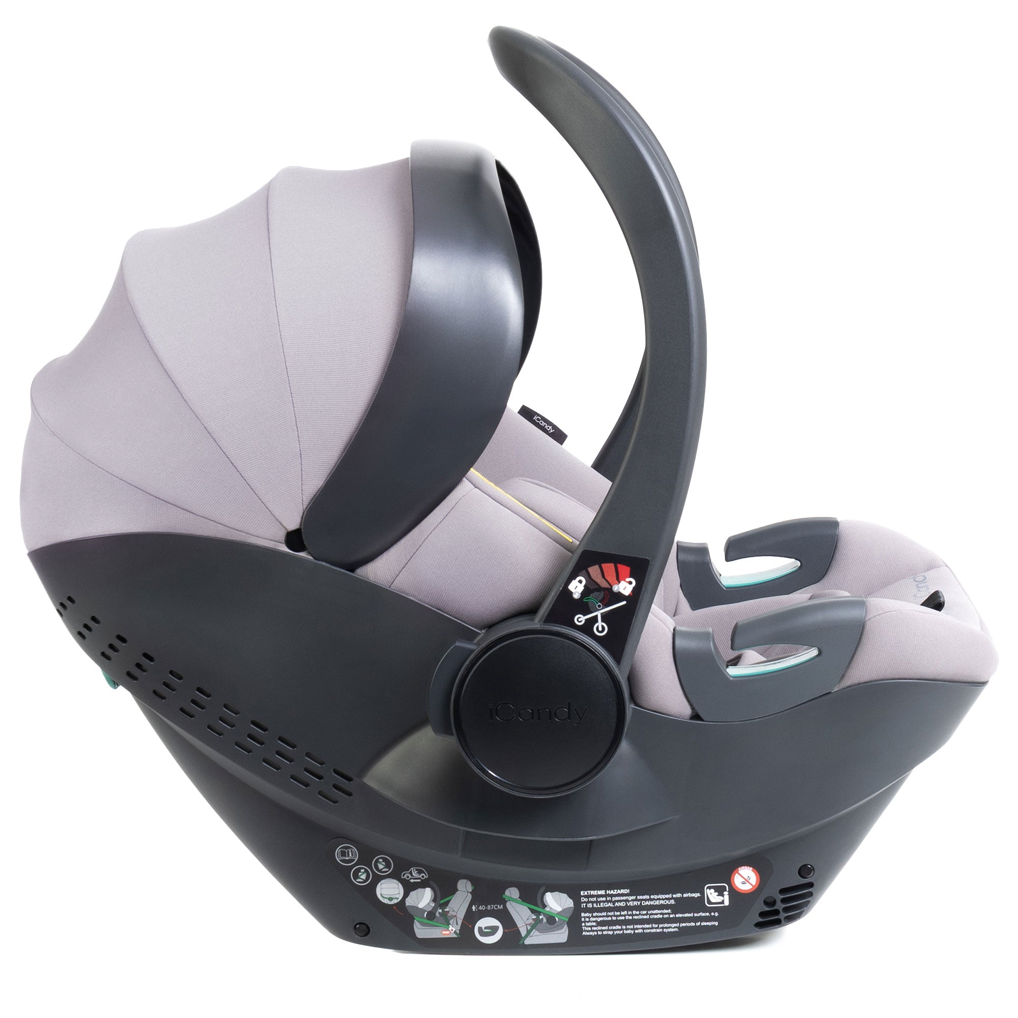 iCandy Cocoon 360 Infant Carrier & Base in Storm Grey