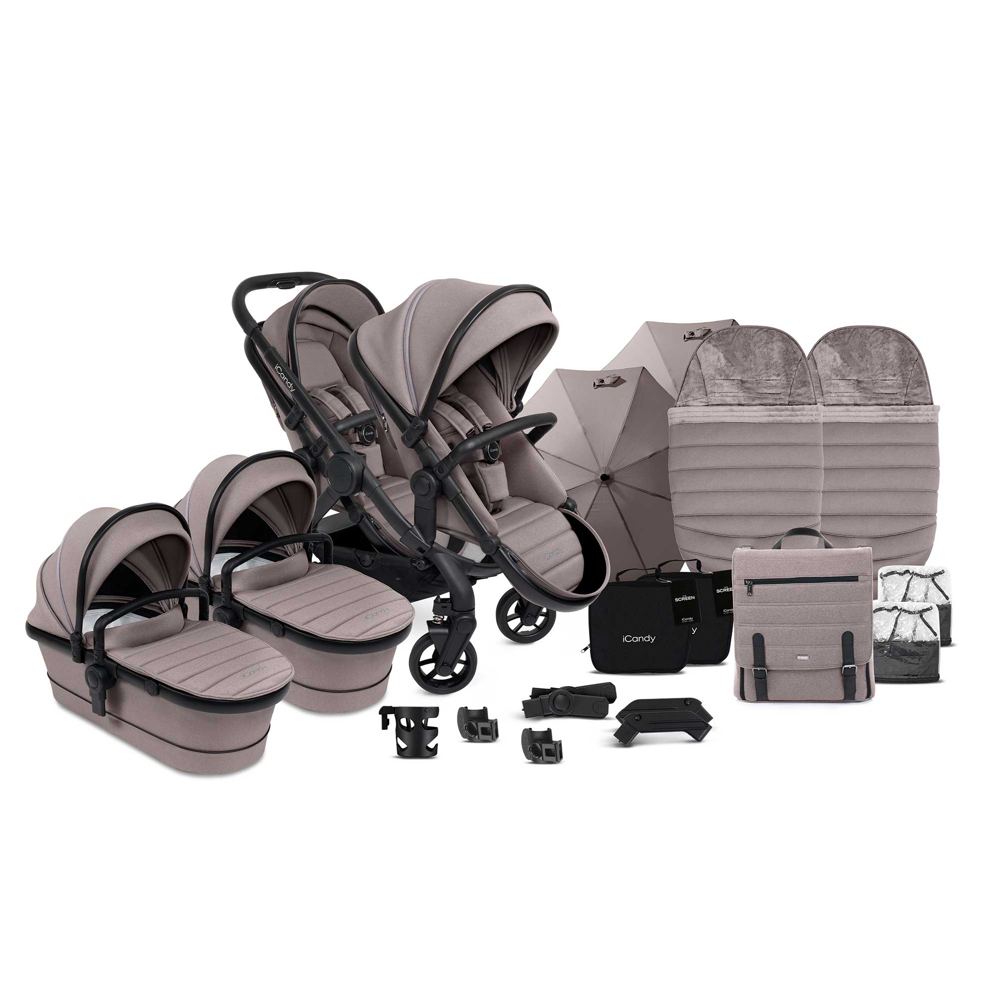 iCandy Peach 7 Twin Complete Bundle in Porcini