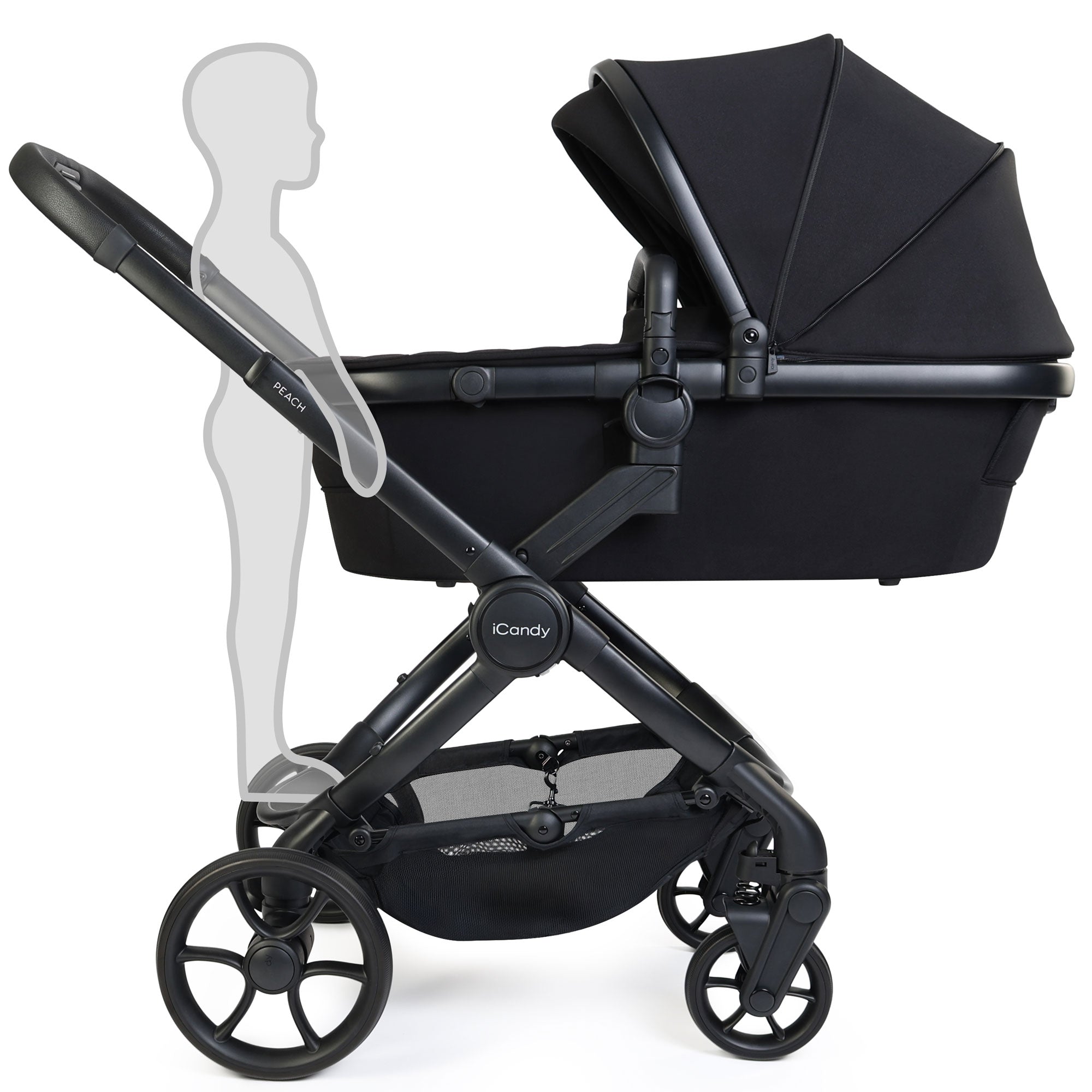 iCandy Peach 8 Complete Cybex Bundle in Black