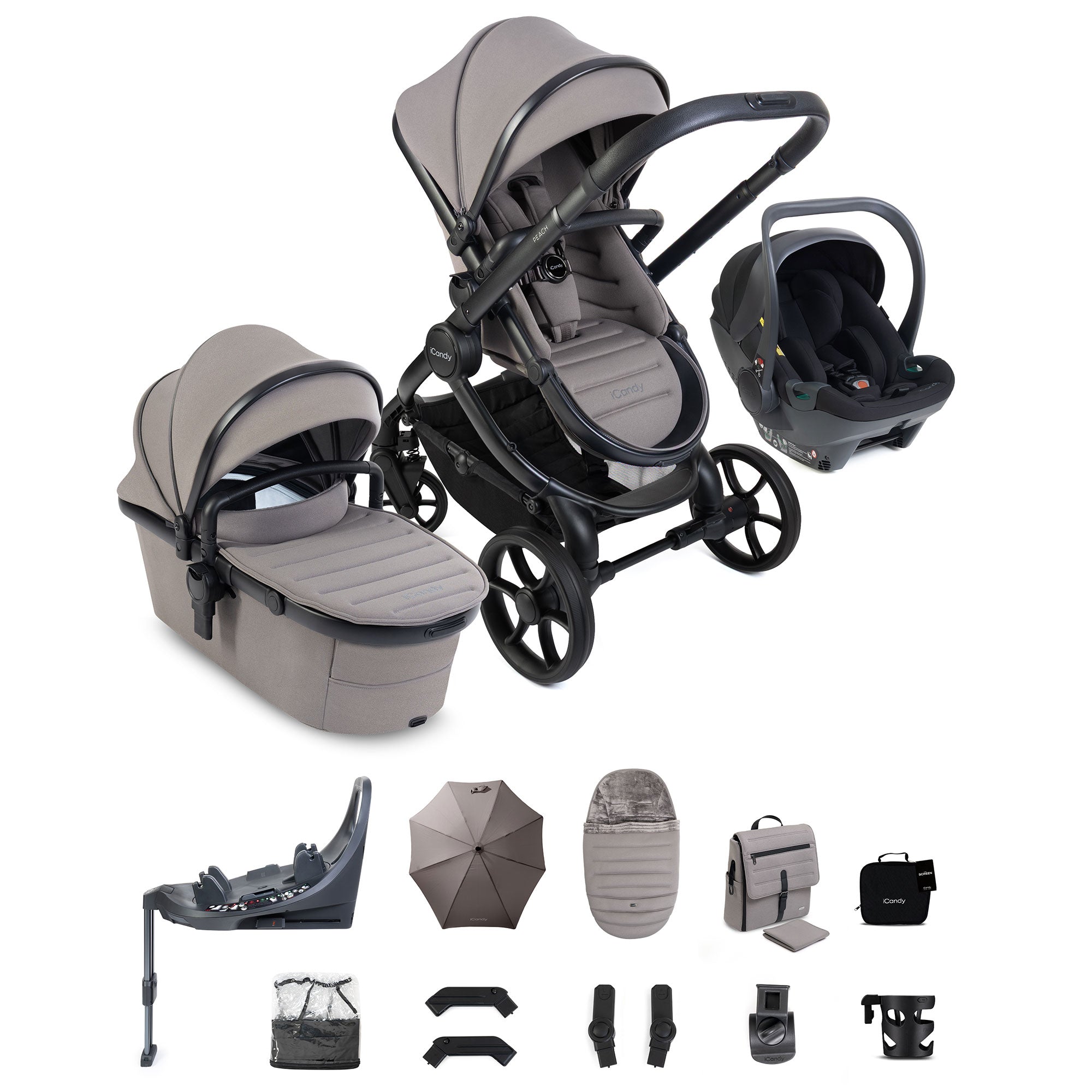 iCandy Peach 8 Complete Bundle with Cocoon 360 in Porcini