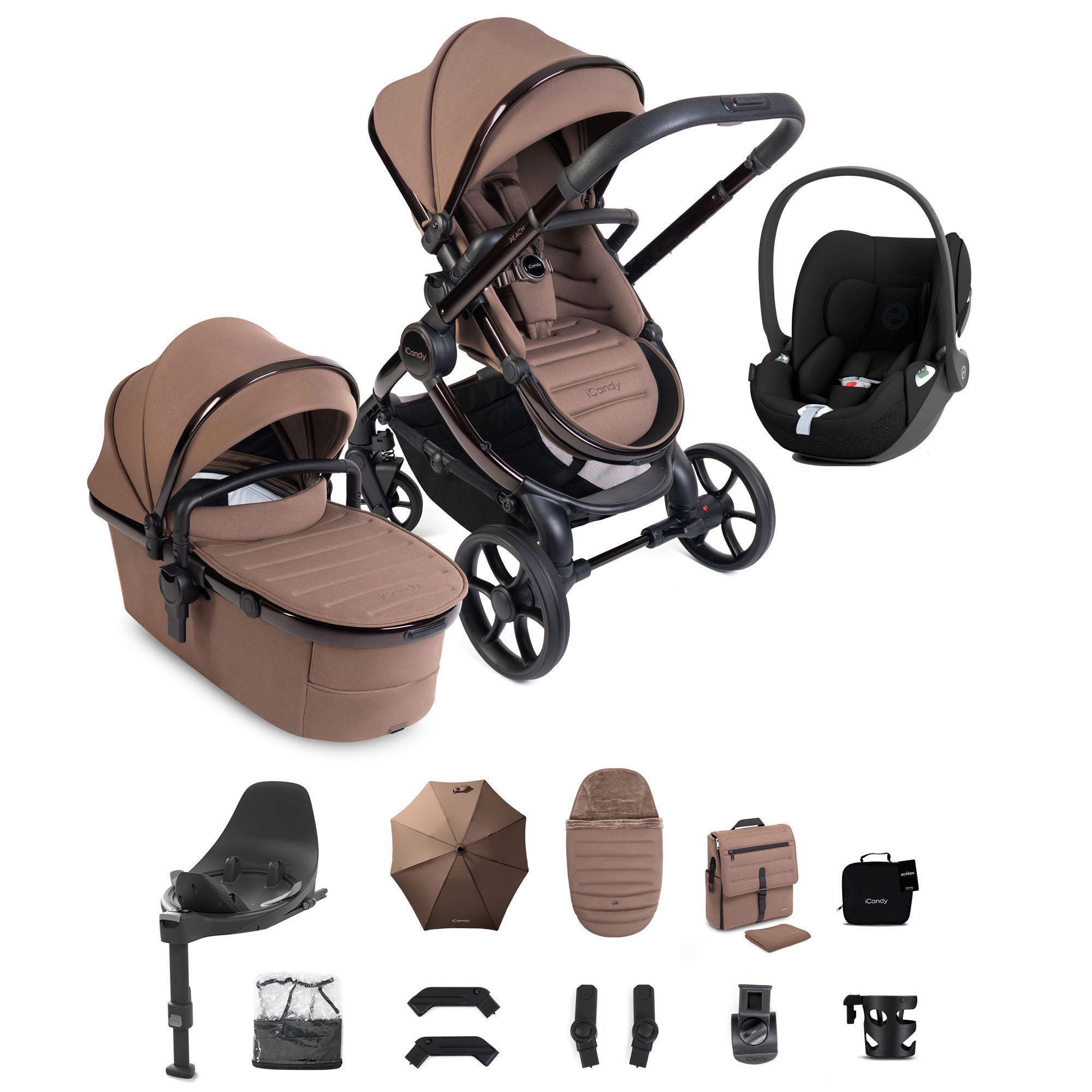 iCandy Peach 8 Editions Complete Cybex Bundle in Coco