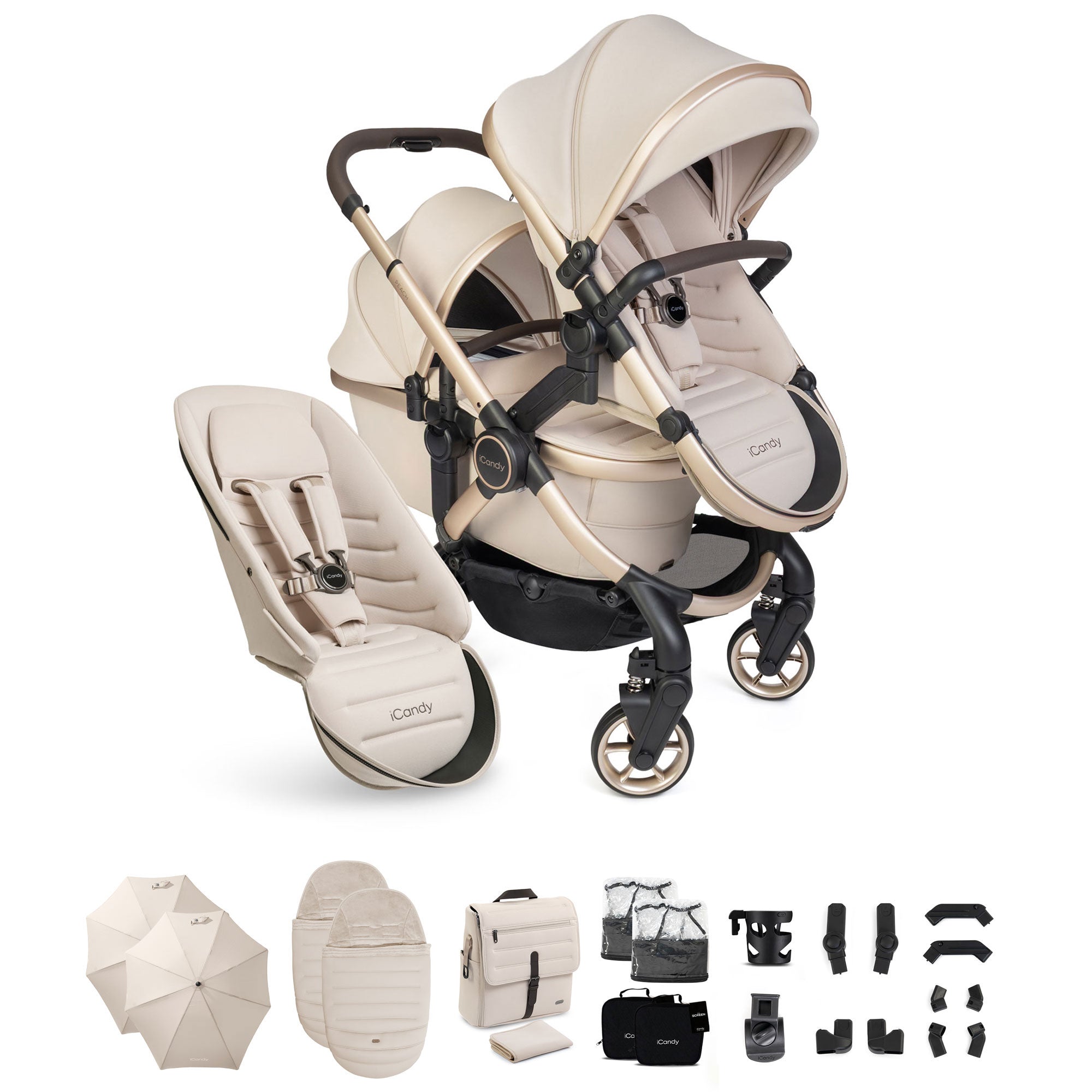 iCandy Peach 8 Editions Double Complete Bundle in Biscotti