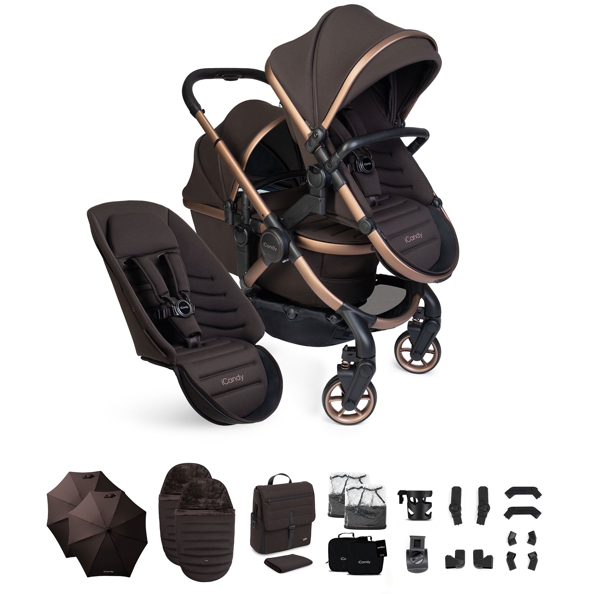 iCandy Peach 8 Editions Double Complete Bundle in Pecan