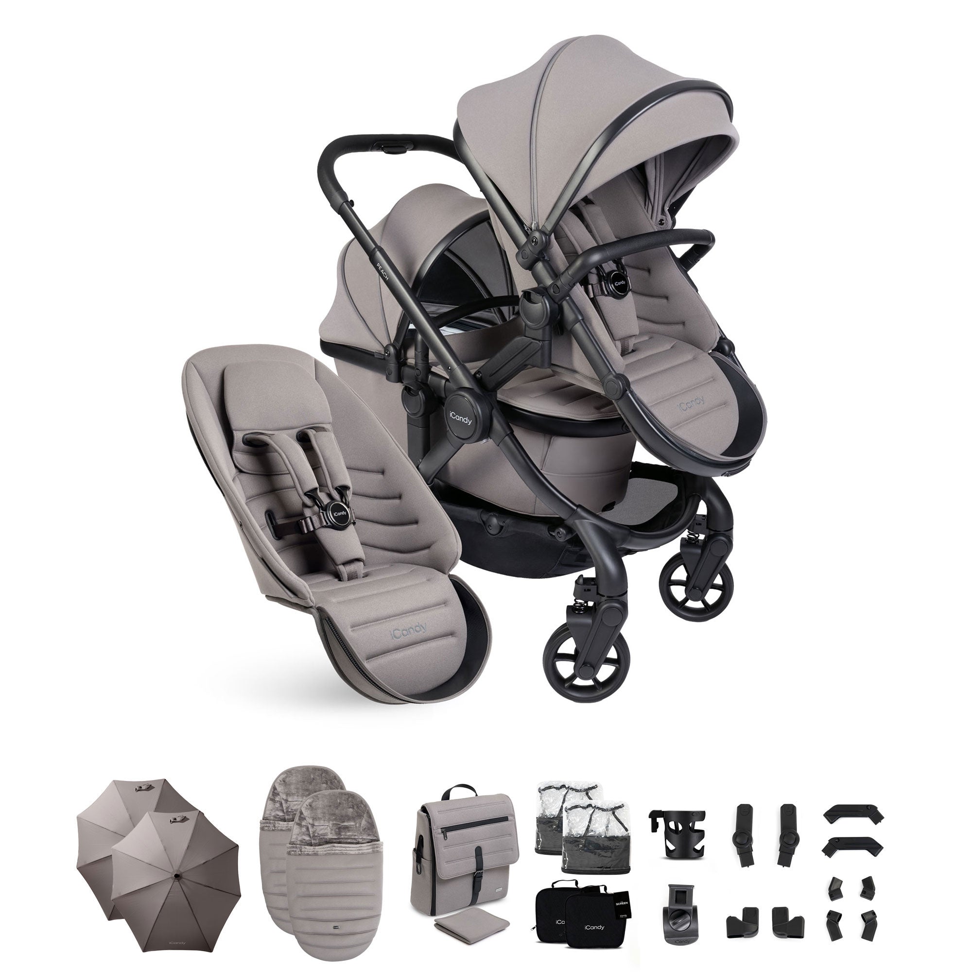 iCandy Peach 8 Double Complete Bundle in Porcini
