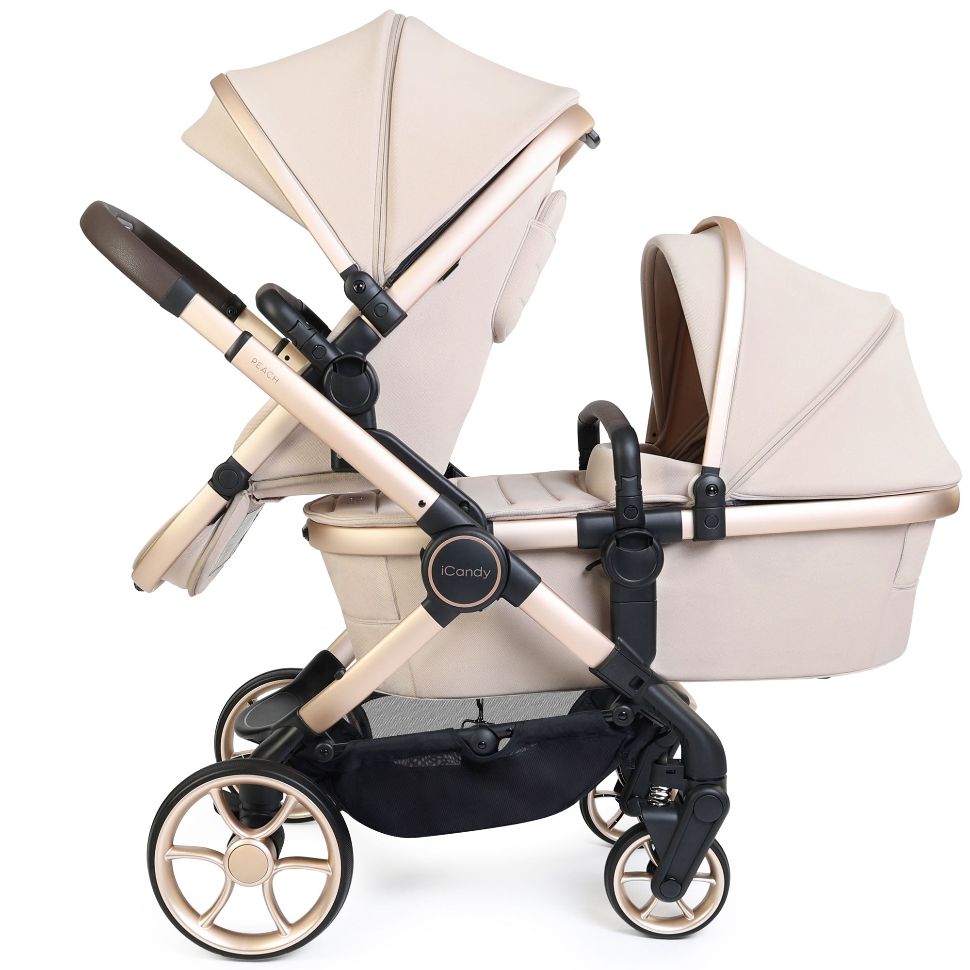 iCandy Peach 8 Editions Double Complete Maxi-Cosi Bundle in Biscotti