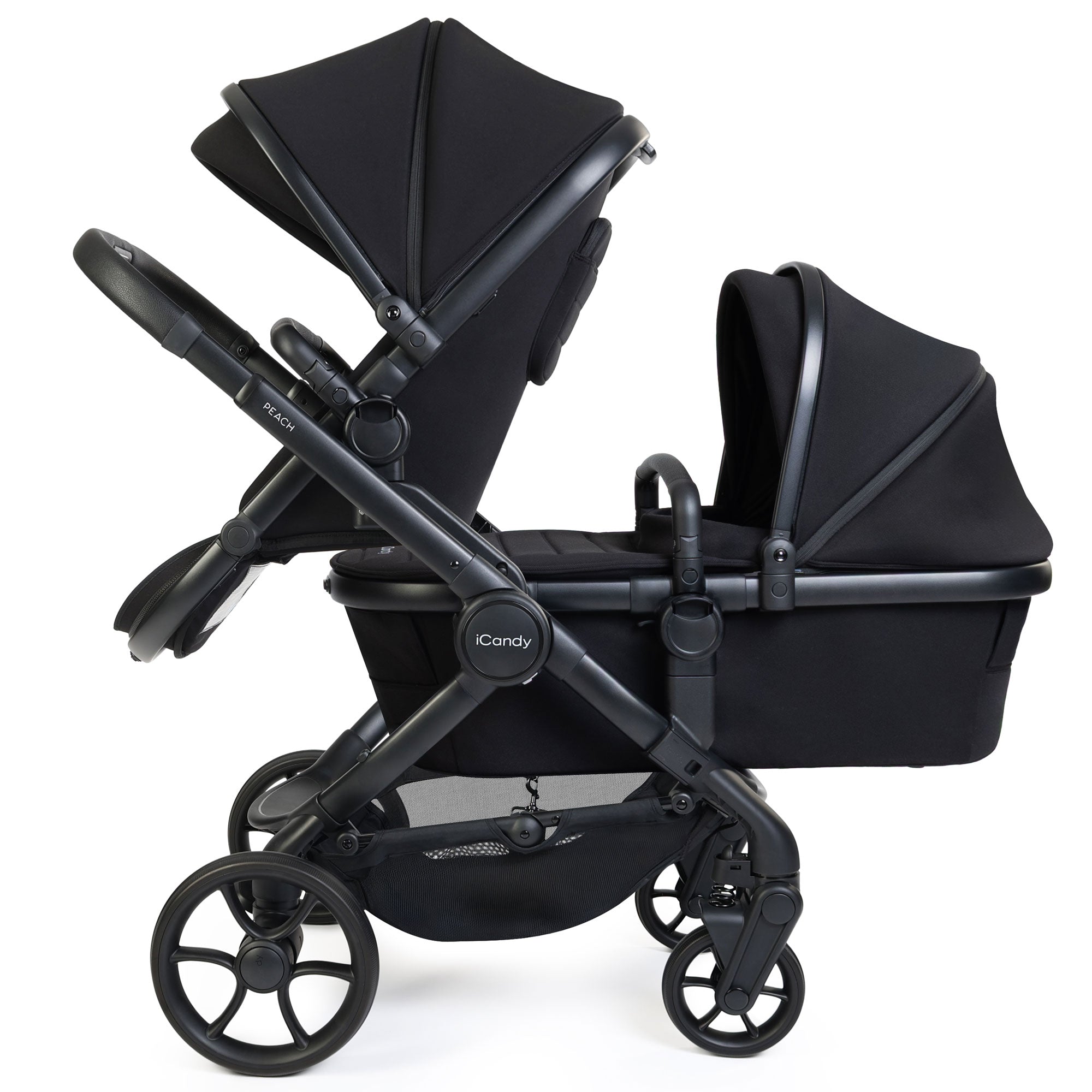 iCandy Peach 8 Double Complete Bundle with Cocoon 360 in Black