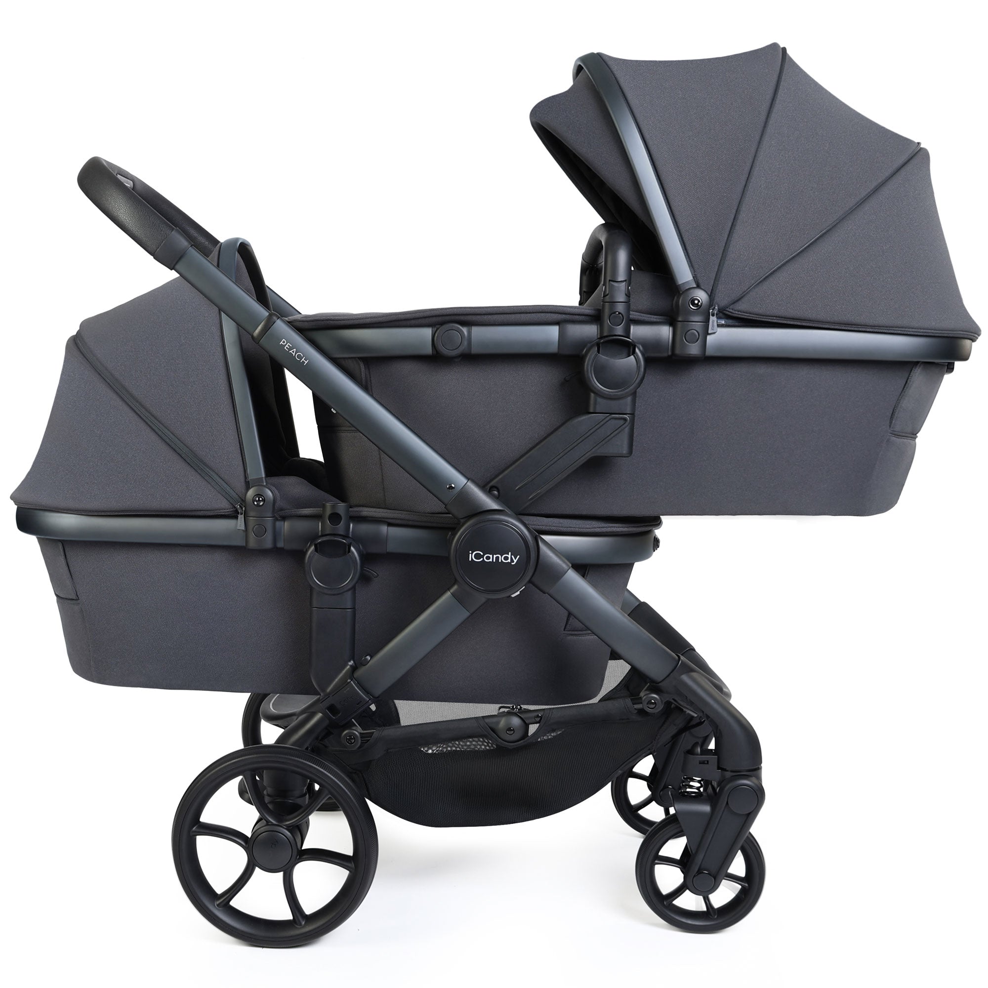 iCandy Peach 8 Twin Complete Maxi-Cosi Travel System in Grey