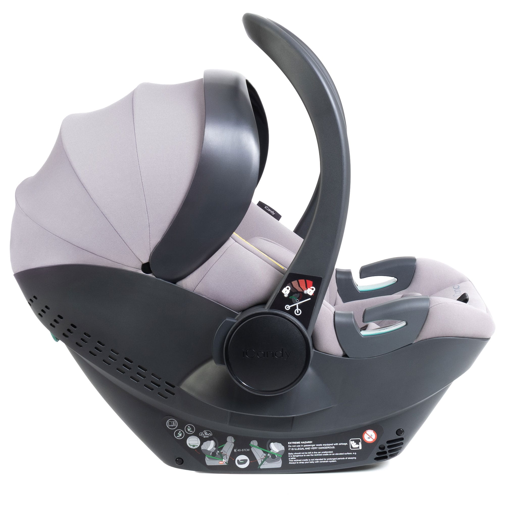 iCandy Cocoon 360 Infant Carrier & Base in Storm Grey Baby Car Seats IC3366 5010334064123
