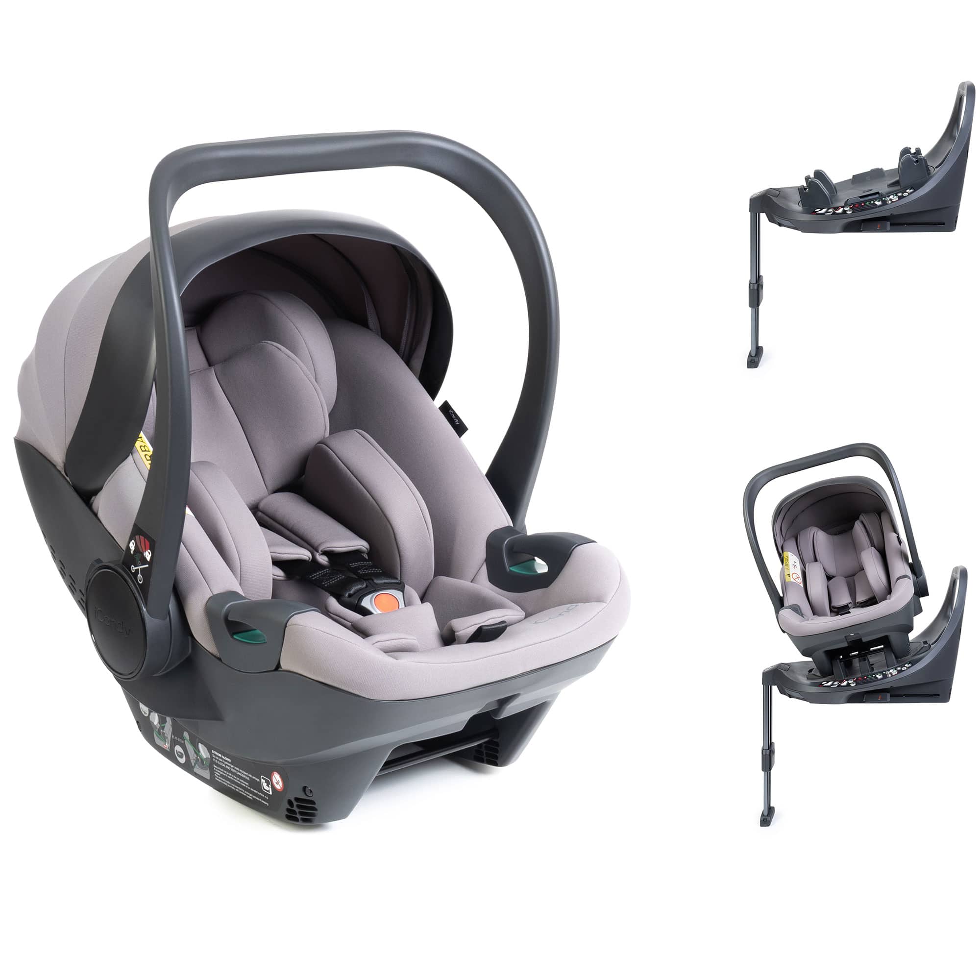 iCandy Cocoon 360 Infant Carrier & Base in Storm Grey Baby Car Seats IC3366 5010334064123