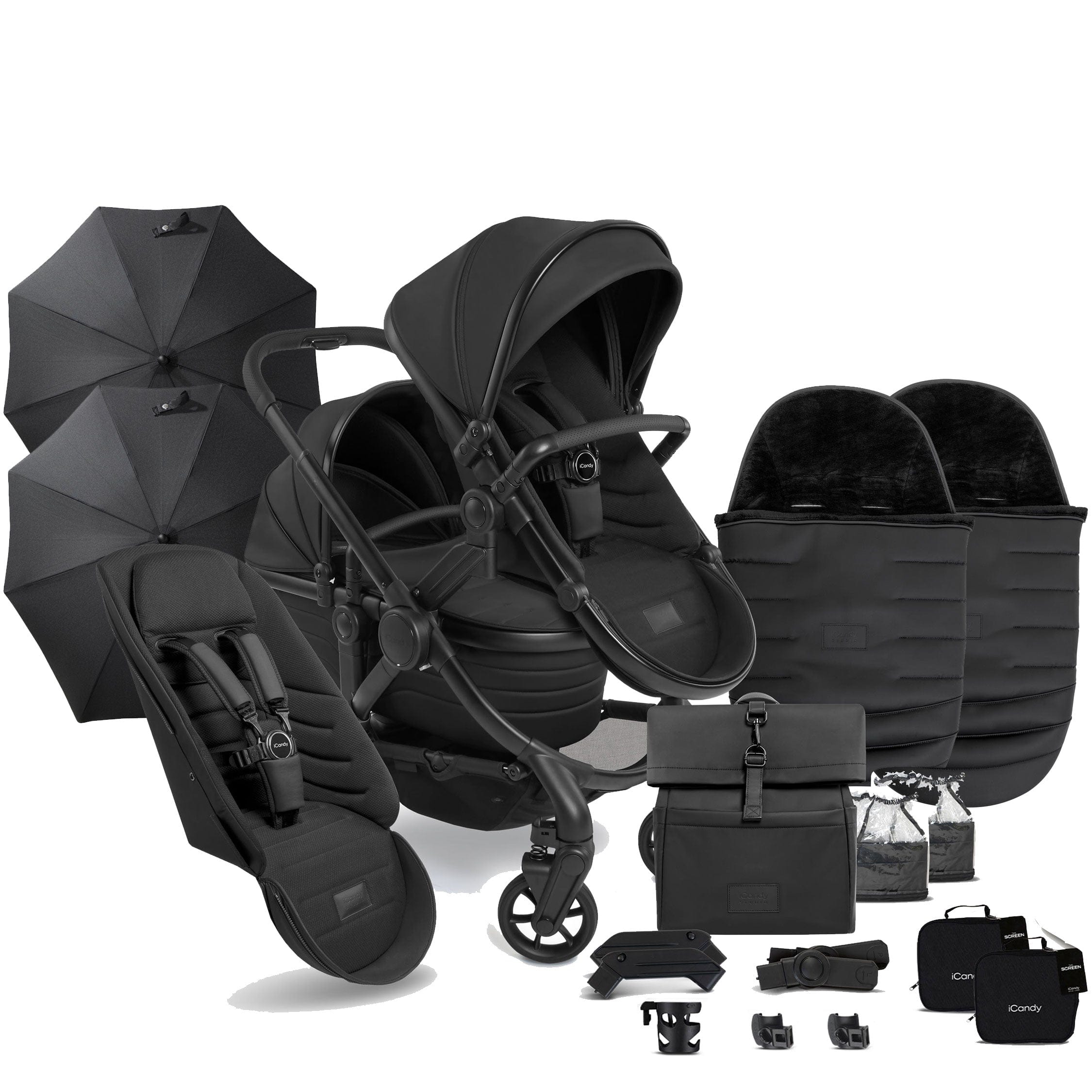 iCandy Peach 7 Studio Double Complete Bundle in Zenith Double & Twin Prams IC3196 5010334060958