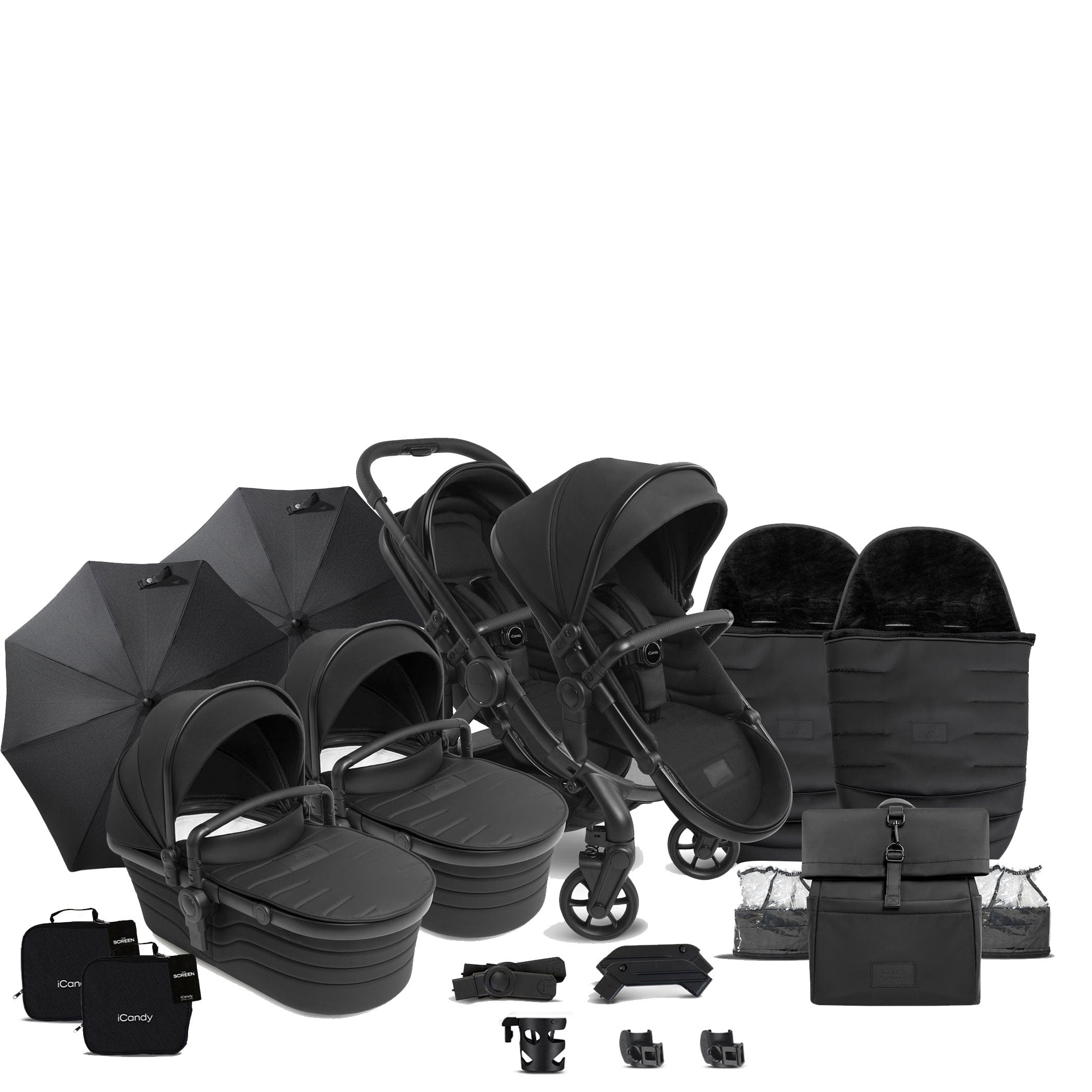 iCandy Peach 7 Studio Twin Complete Bundle in Zenith Double & Twin Prams IC3197 5010334060958
