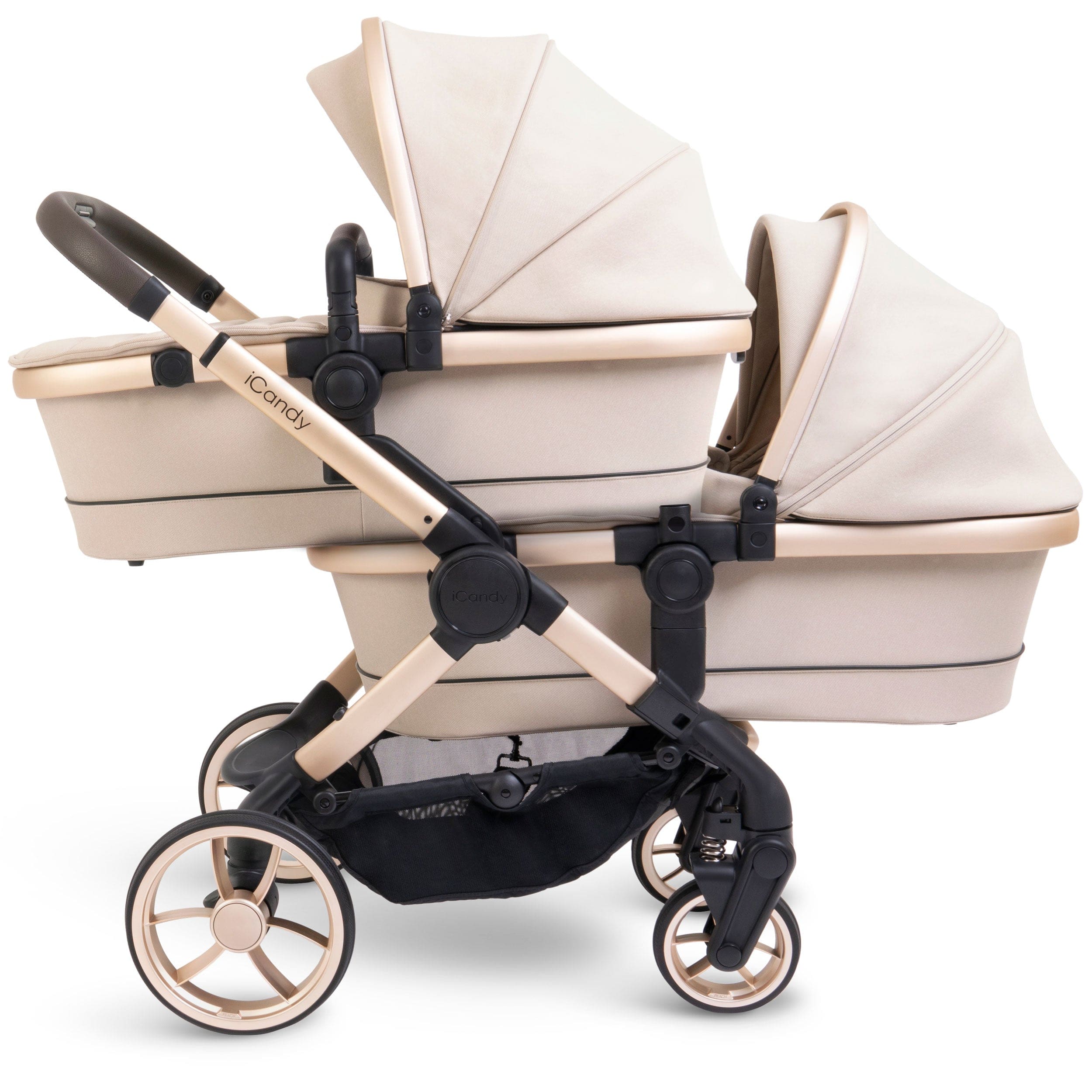 iCandy Peach 7 Twin Cybex Bundle in Biscotti Double & Twin Prams 16095-BIS-2 5010334058146