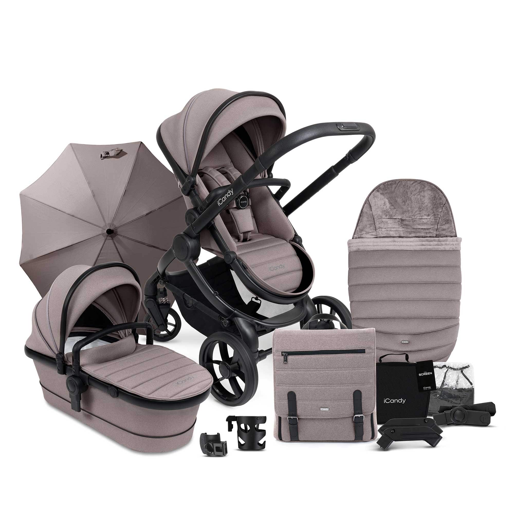 iCandy Peach 7 Complete Bundle in Porcini Pram Bundles IC3262 5010334062914