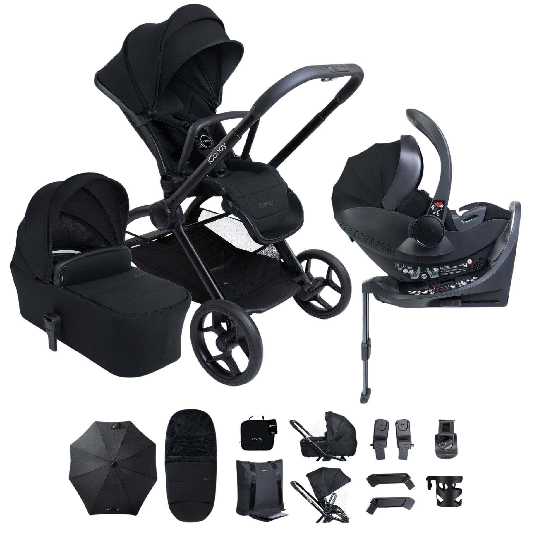 iCandy Core 2 Complete Bundle with COCOON 360 in Black Travel Systems IC3270 5010334063003