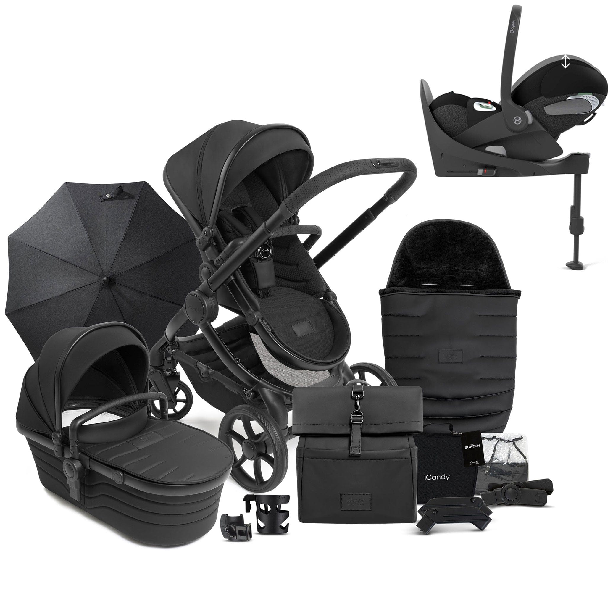 iCandy Peach 7 Studio Complete Cybex Bundle in Zenith Travel Systems 18690-STU-CYB-CPL 5010334060972
