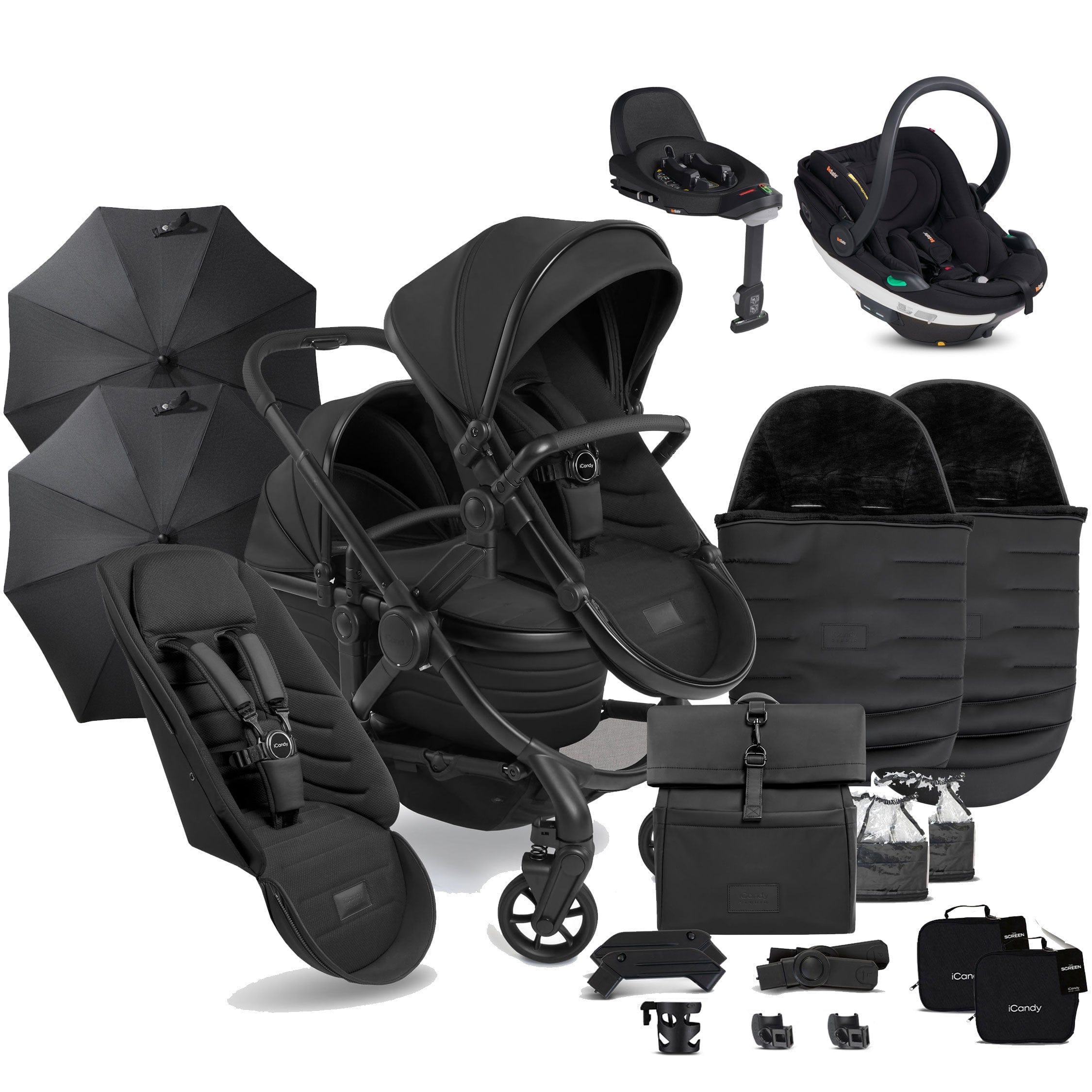 iCandy Peach 7 Studio Double Complete BeSafe Bundle in Zenith Travel Systems 18711-STU-CPL-DBL-BSF 5010334060958