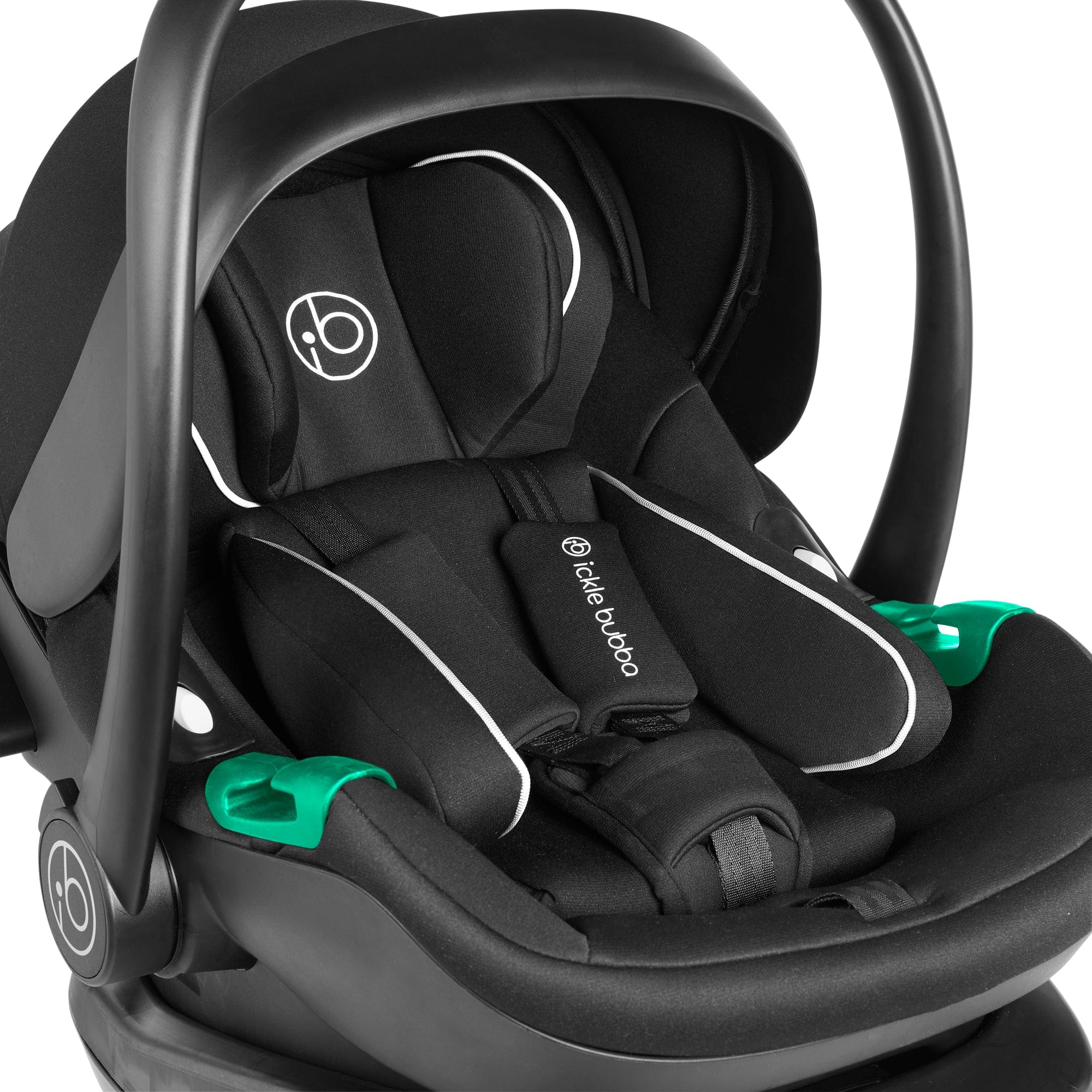 Ickle Bubba Venus Max Jogger Stroller I-Size Travel System in Black/Black with Isofix Base 3 Wheelers 13-004-500-001 5056515033632