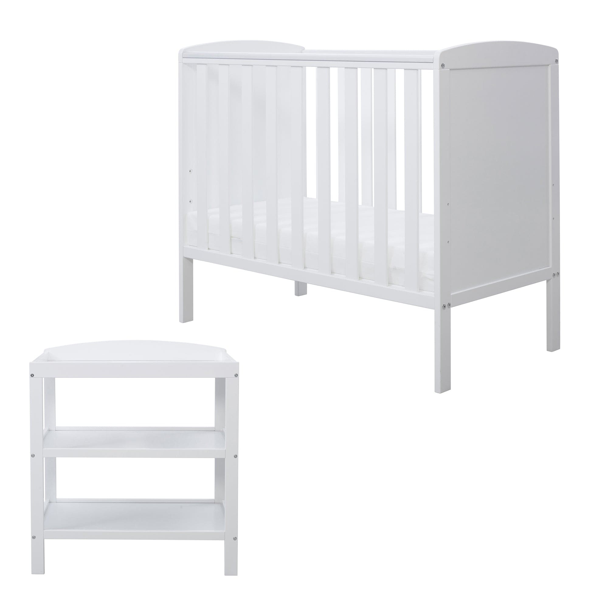 Ickle Bubba Coleby Space Saver 2 Piece Furniture Set White Cots