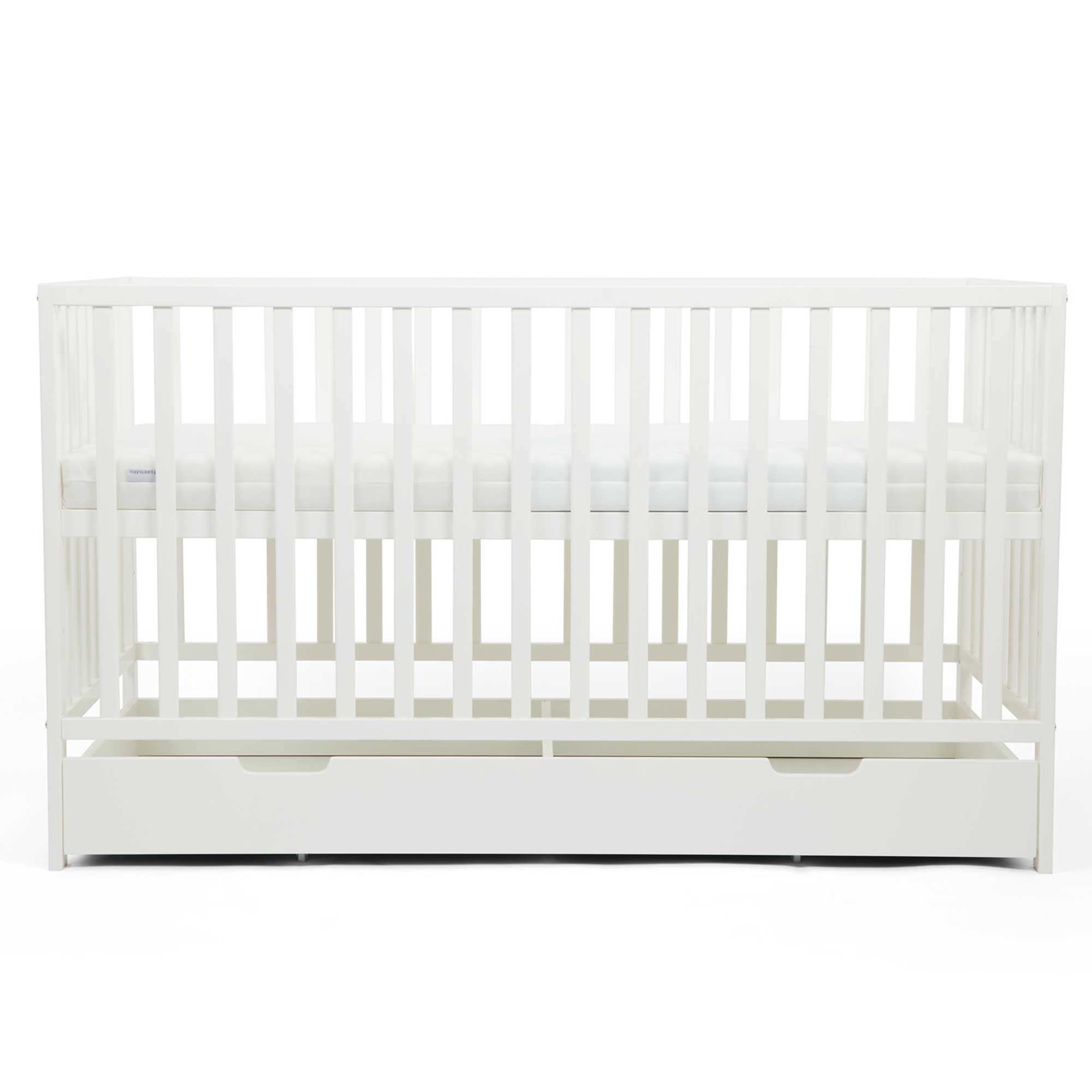 Ickle Bubba Hartley Classic Cot & Under Drawer in White Cots