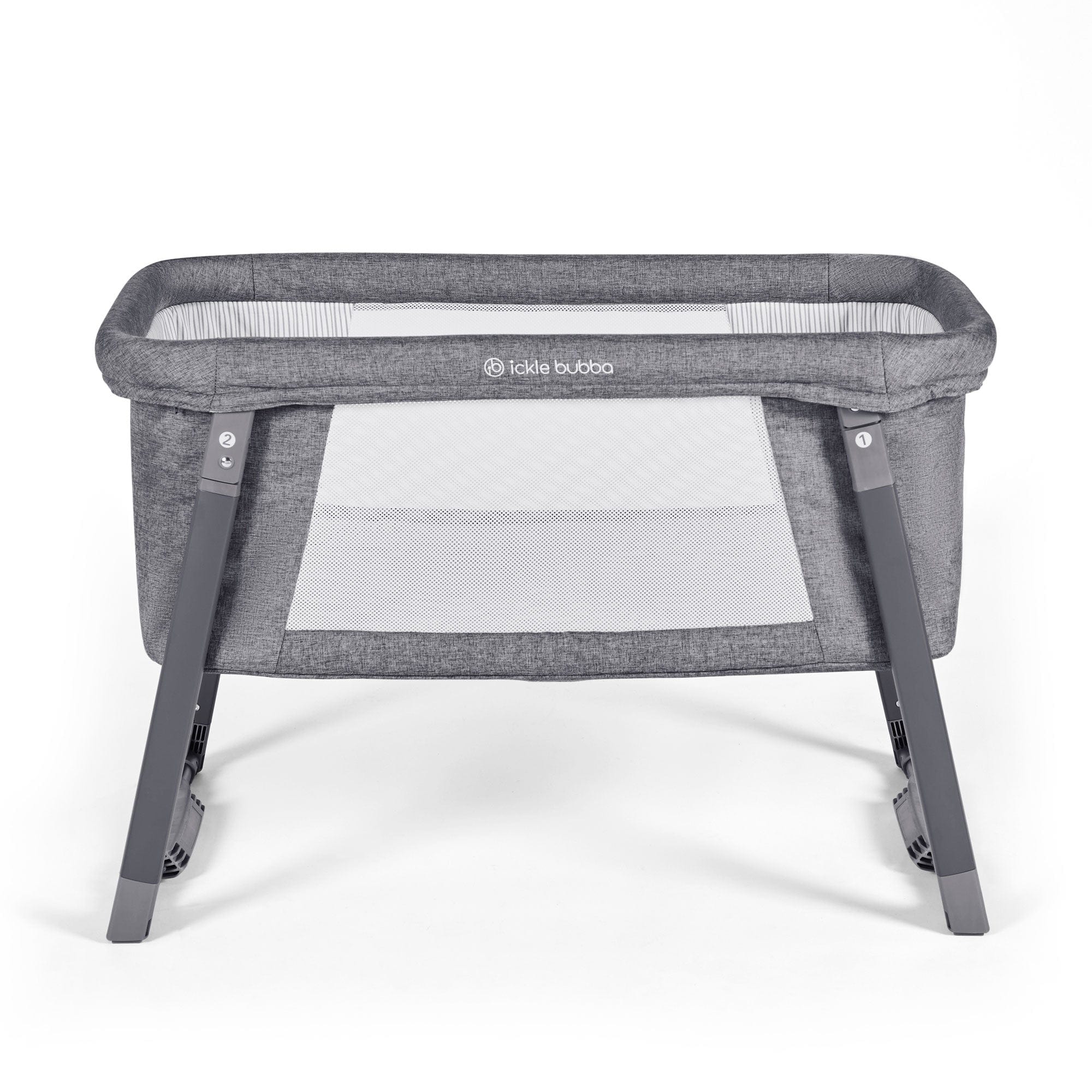 Ickle Bubba Mini Rocker Crib in Space Grey Cribs 40-004-000-860 5056515012729