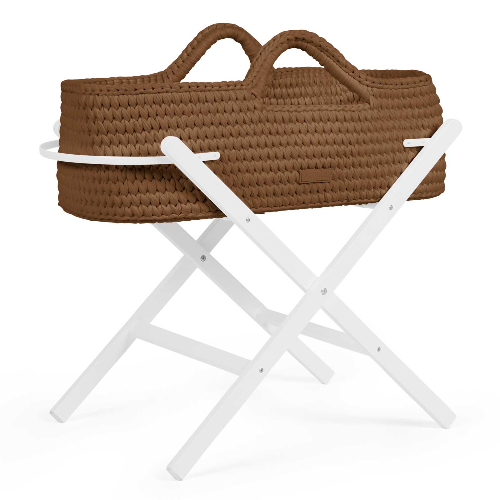 Nova Moses Basket & Stand in Mocha/White Moses Baskets & Stands