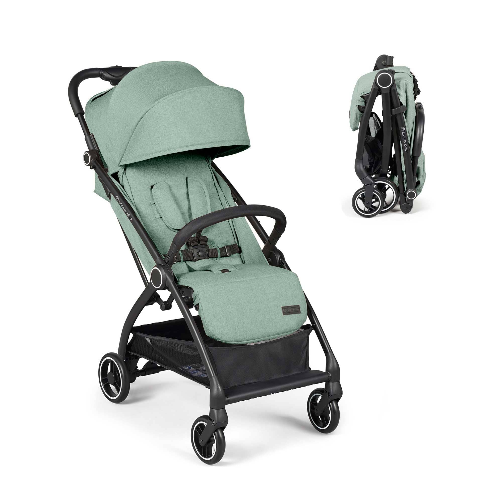 Ickle Bubba Aries Autofold Stroller in Sage Green Pushchairs & Buggies 15-005-100-152 5056515031249